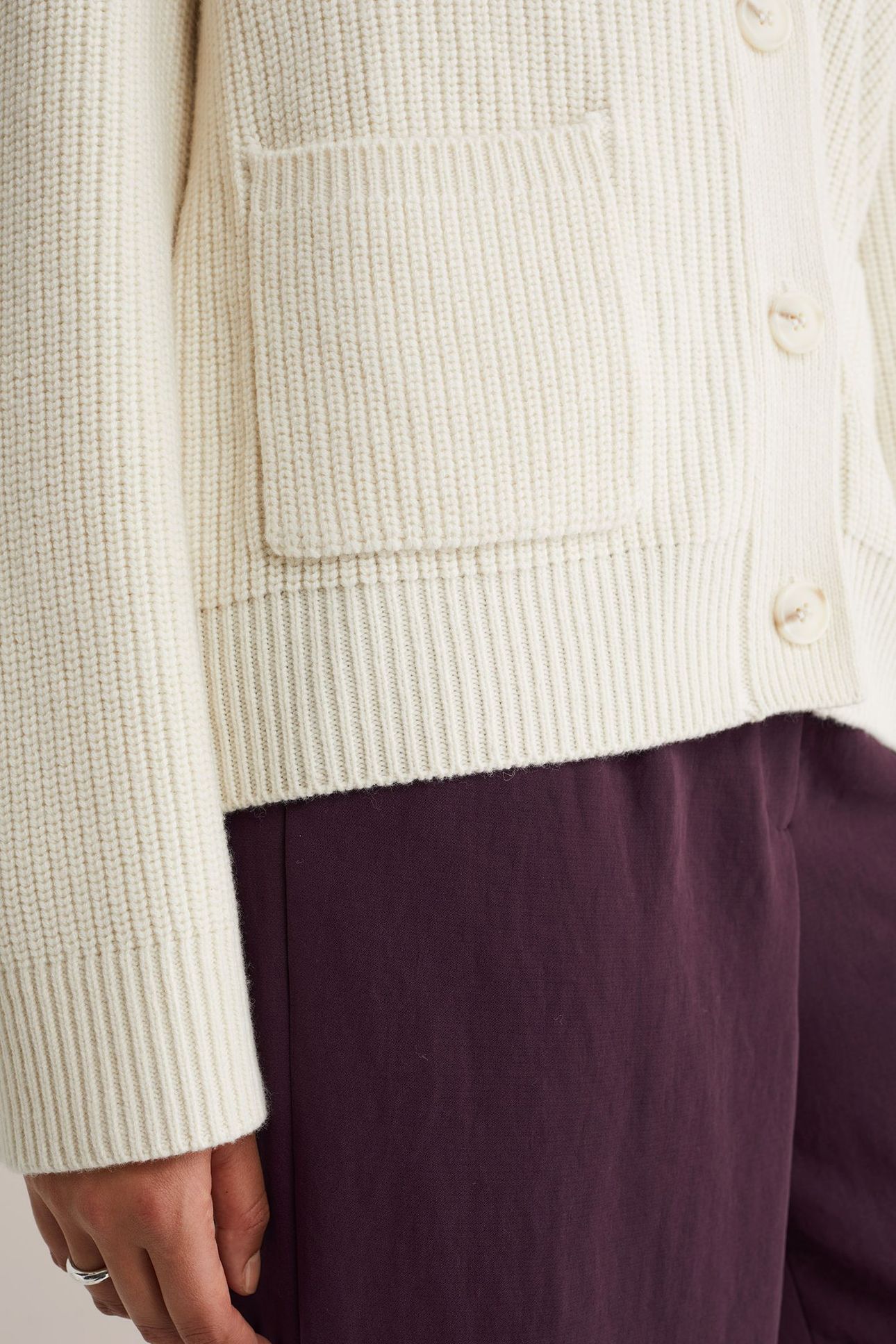 KNITTED CARDIGAN OFF-WHITE 5