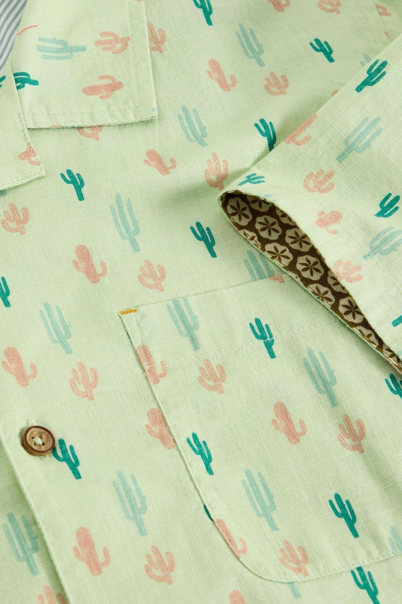 MINI CACTUS SS PRINTED SHIRT GREEN PRINT 6