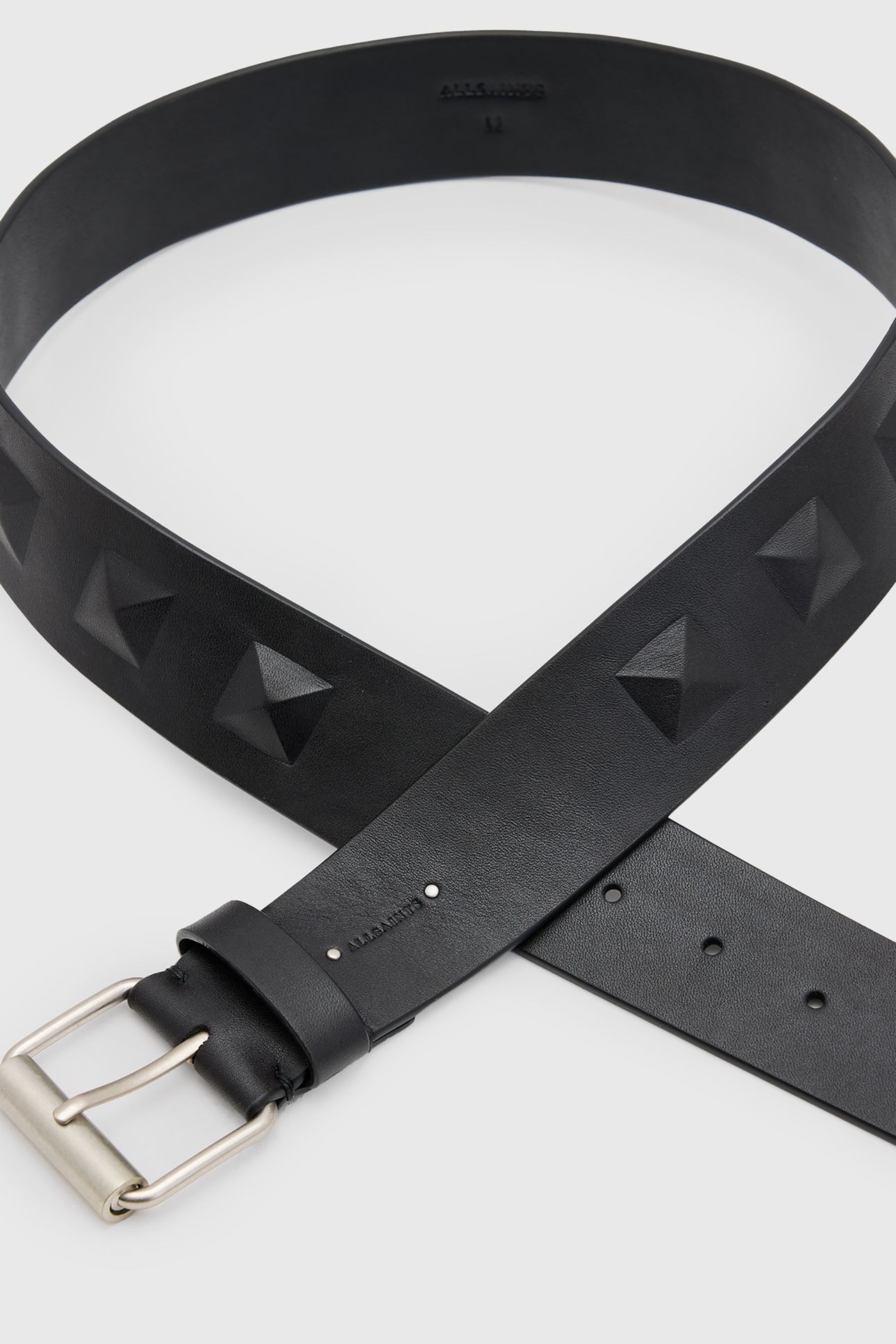 STEVIE STUD BELT BLACK/ANTQ NICKEL 4