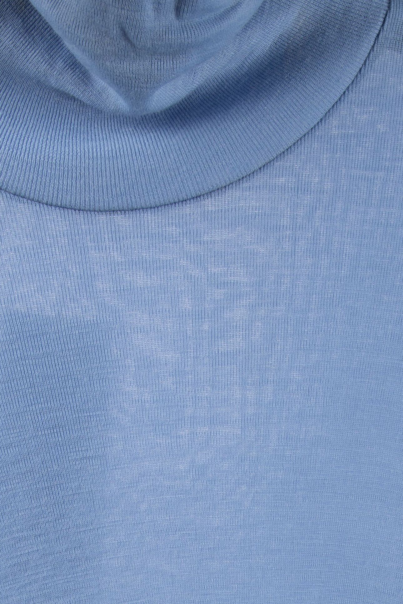 MALENA WOOL RIB TURTLENECK BLUE 4