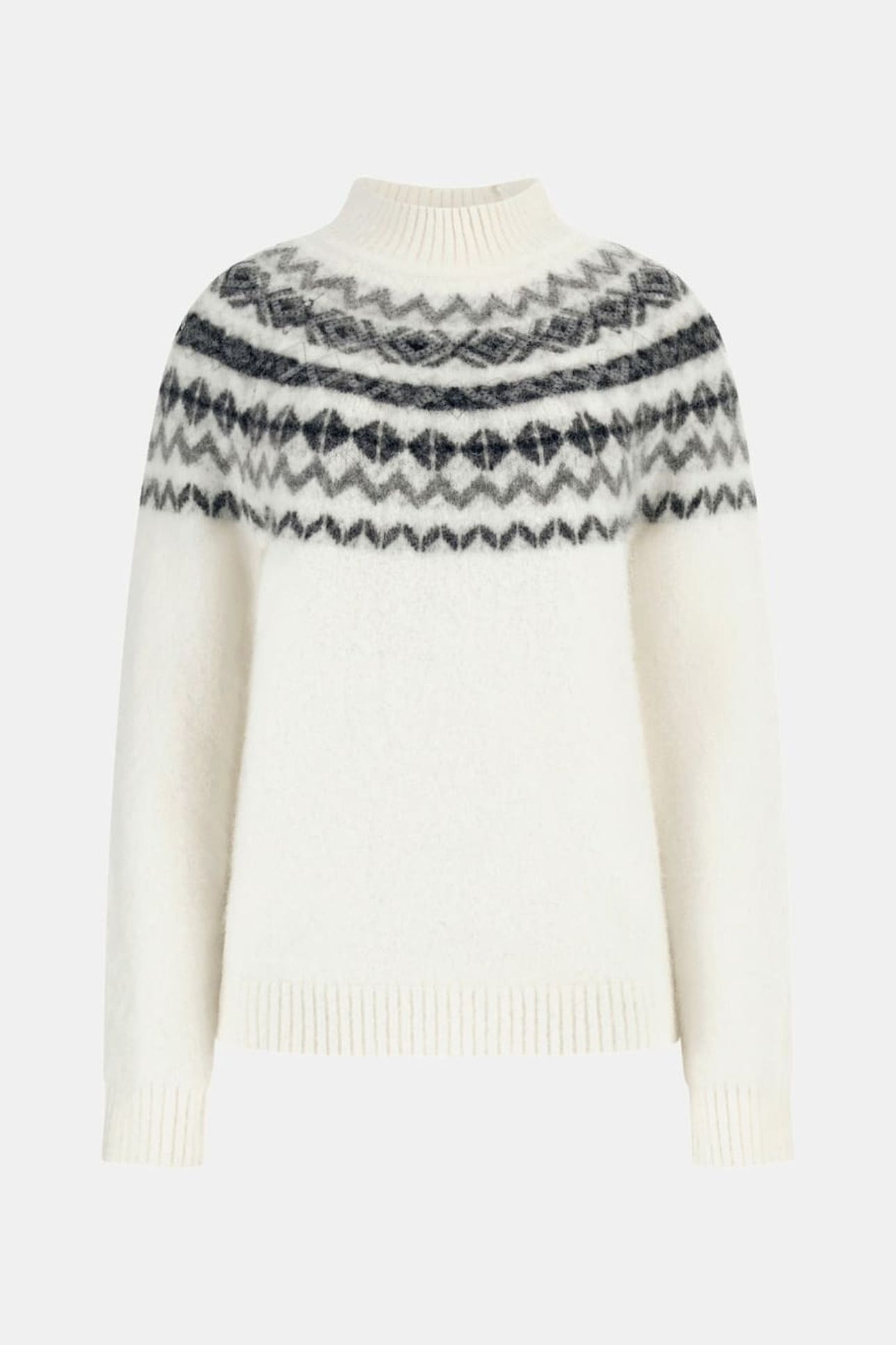 AKILAH LS MOCK NECK MACADAMIA MULTI 7