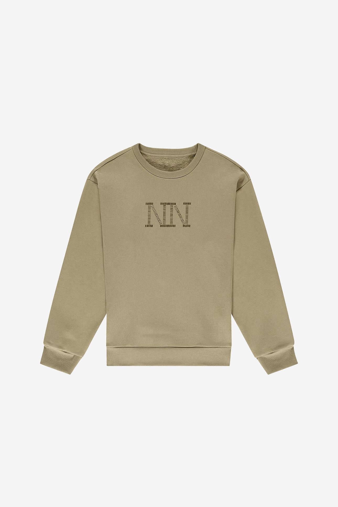 STUD SWEATSHIRT FERN GREEN 2