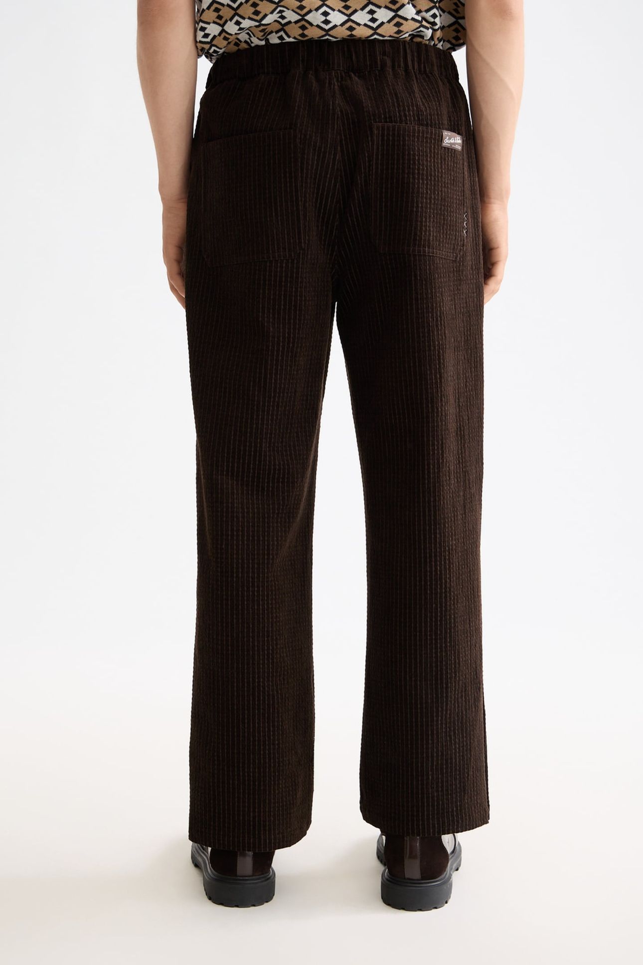 JACQUARD COTTON-BLEND CORDUROY RELAXED FIT JOGGER DEMITASSE 3