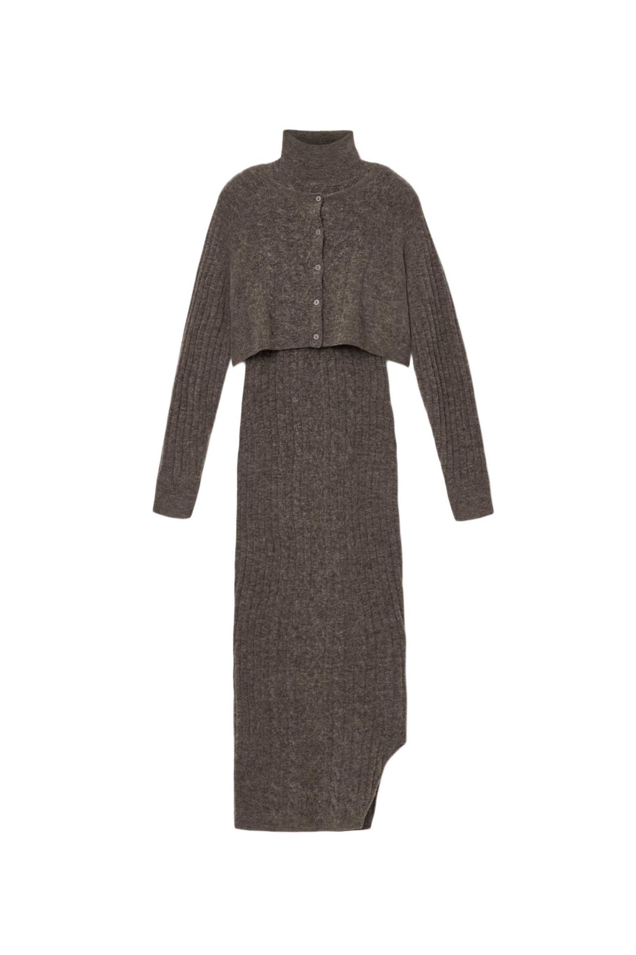 SABINE DRESS FAWN BROWN 7