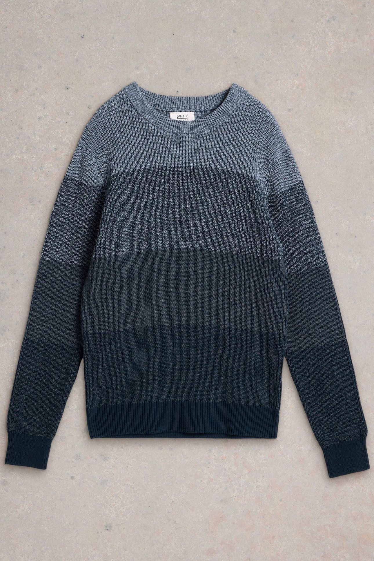 TWISTED COLOURBLOCK CREW DARK NAVY 1