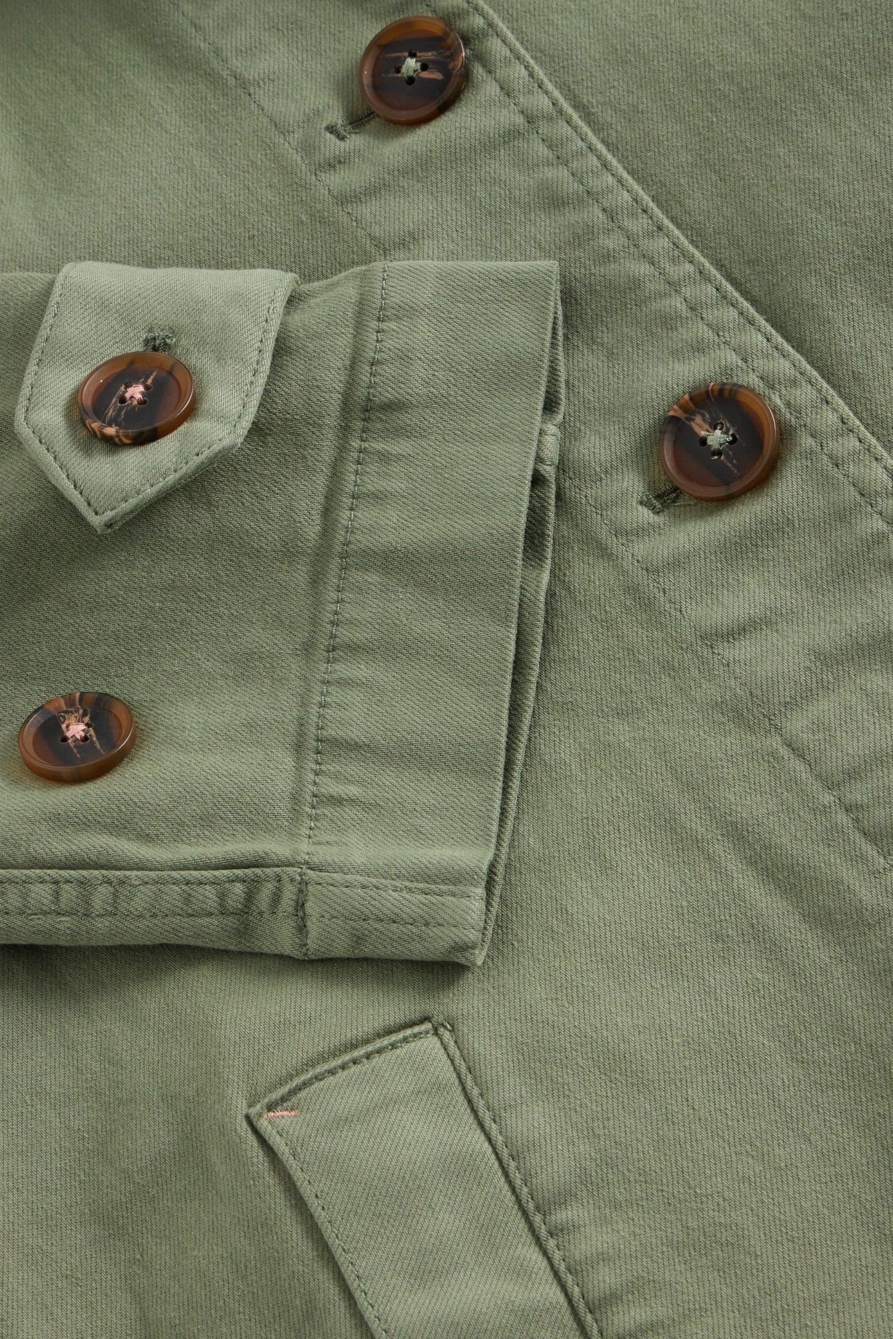 OAKLEIGH DENIM COAT MID GREEN 6