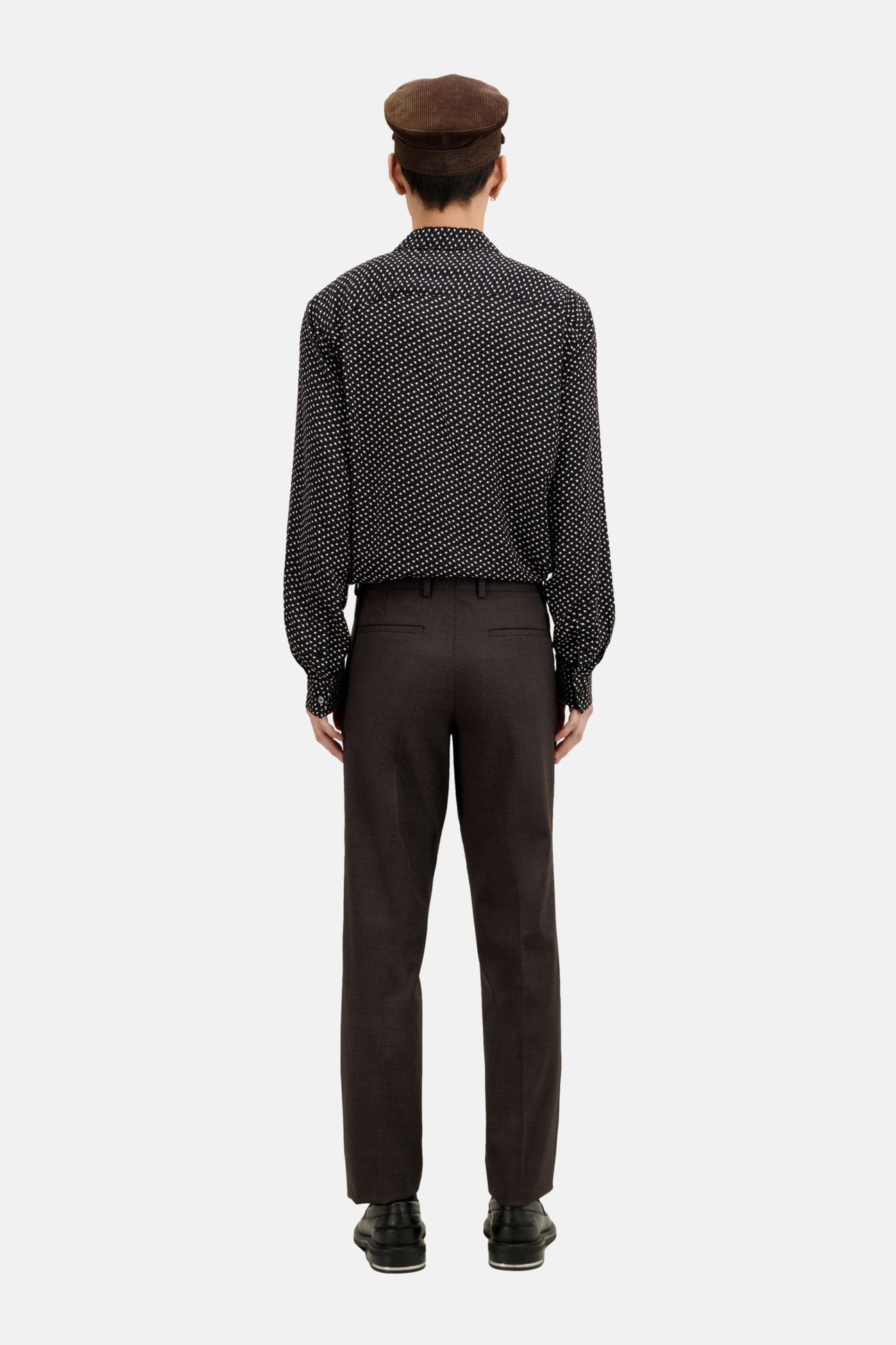 CLASSIC SUIT TROUSERS BROWN/BLACK 4
