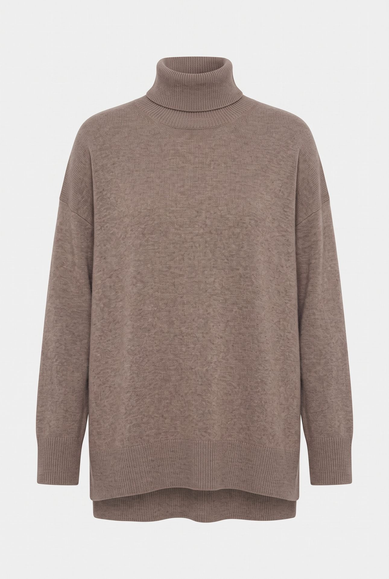 GALA ROLL NECK OAT BROWN 3