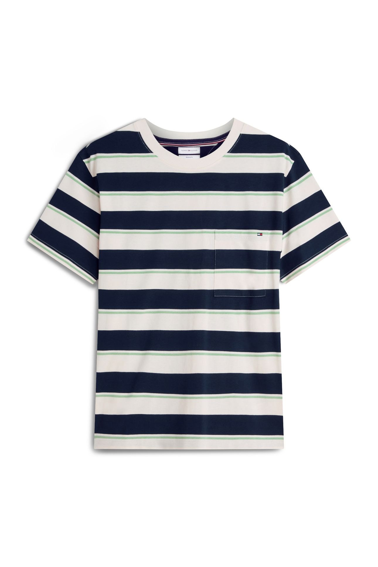YARN DYE MULTISTRIPE IVORY/CARBON NAVY/CUT GRASS STRIPE 3