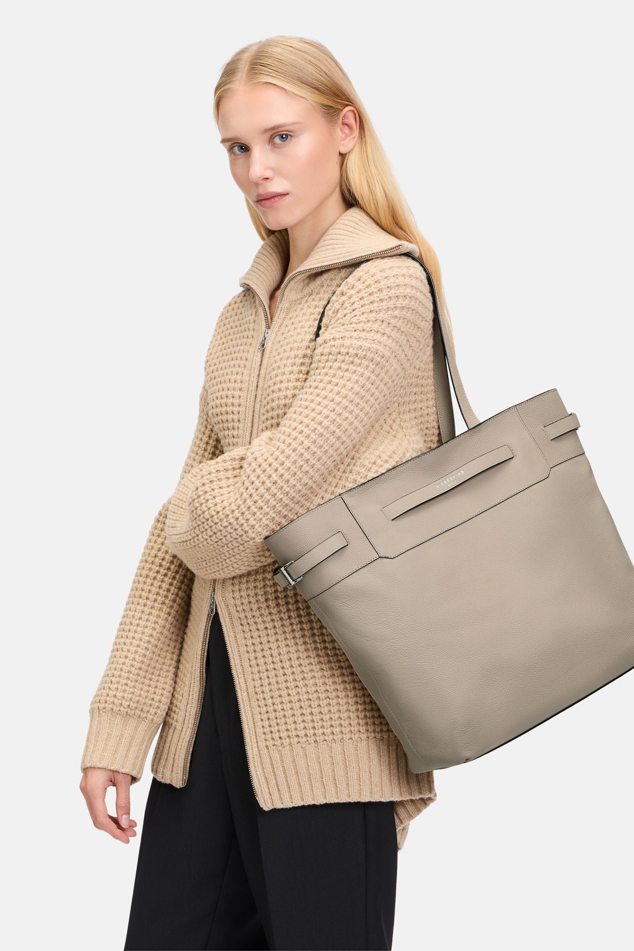 TOTE LARGE LIGHT TAUPE 1