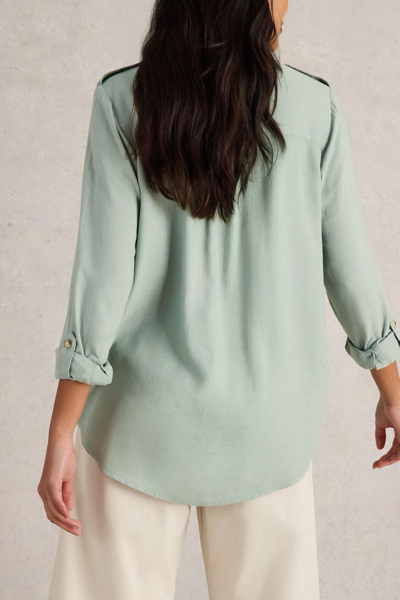 MISHA UTILITY SHIRT LIGHT GREEN 2