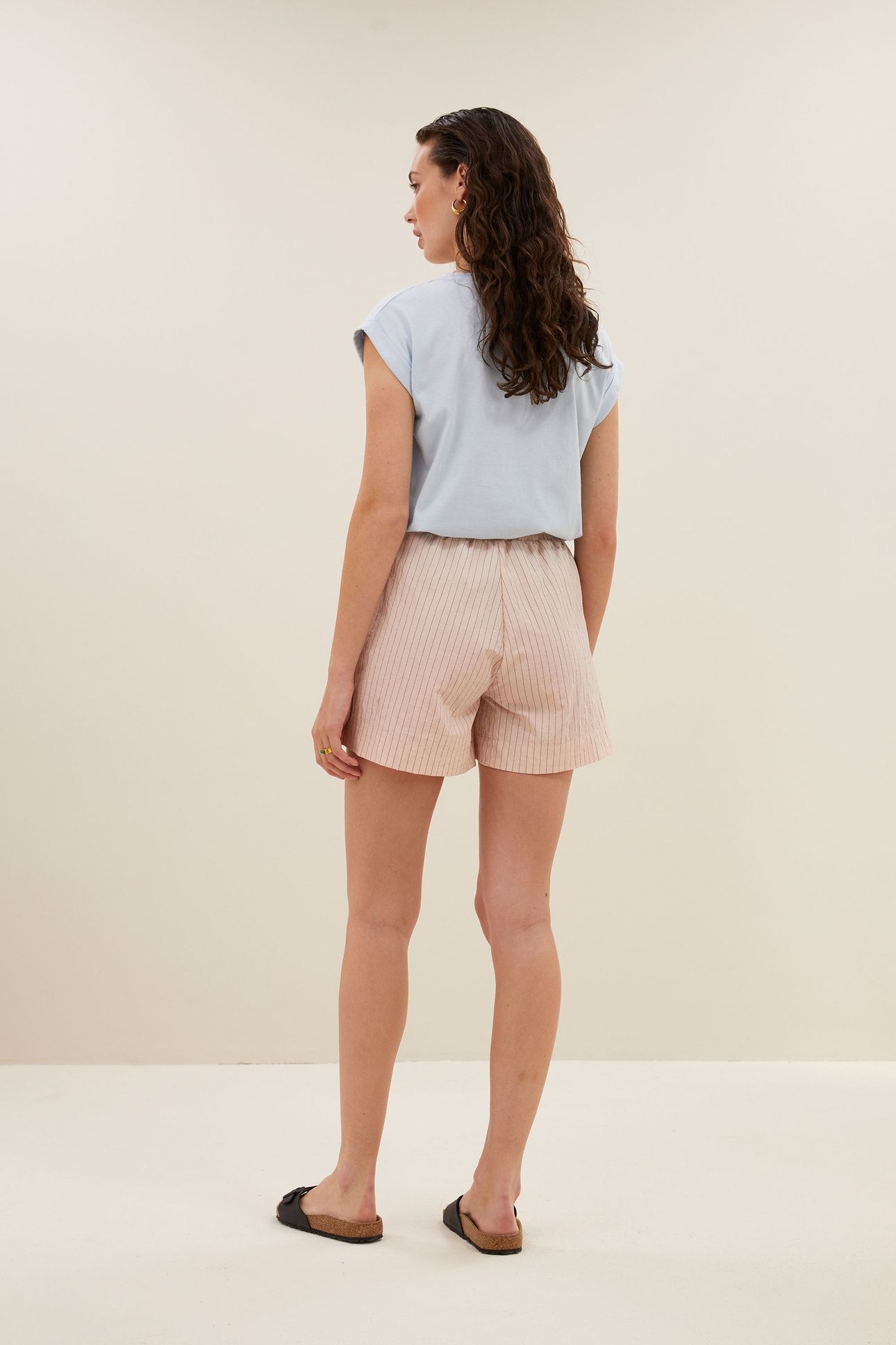 LIO STRIPE SHORTS ROSE STRIPE 5