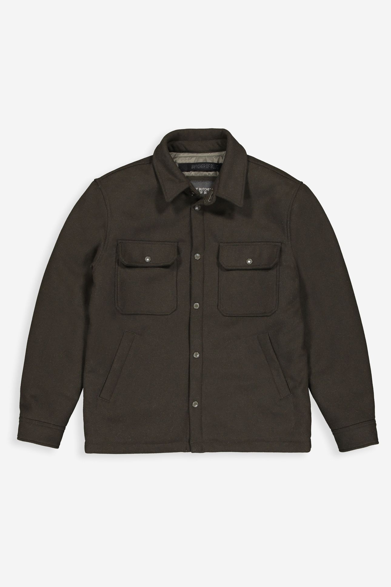 NORBU PADDED WOOL JACKET MOCHA BROWN 3