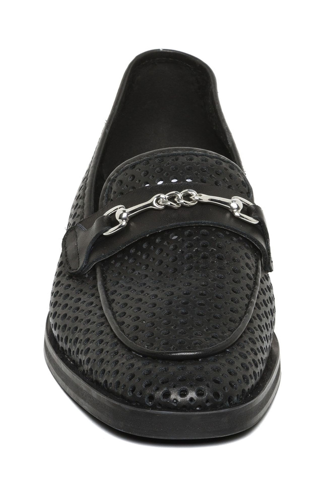 NAFISA FLAT SHOES BLACK LEATHER 3