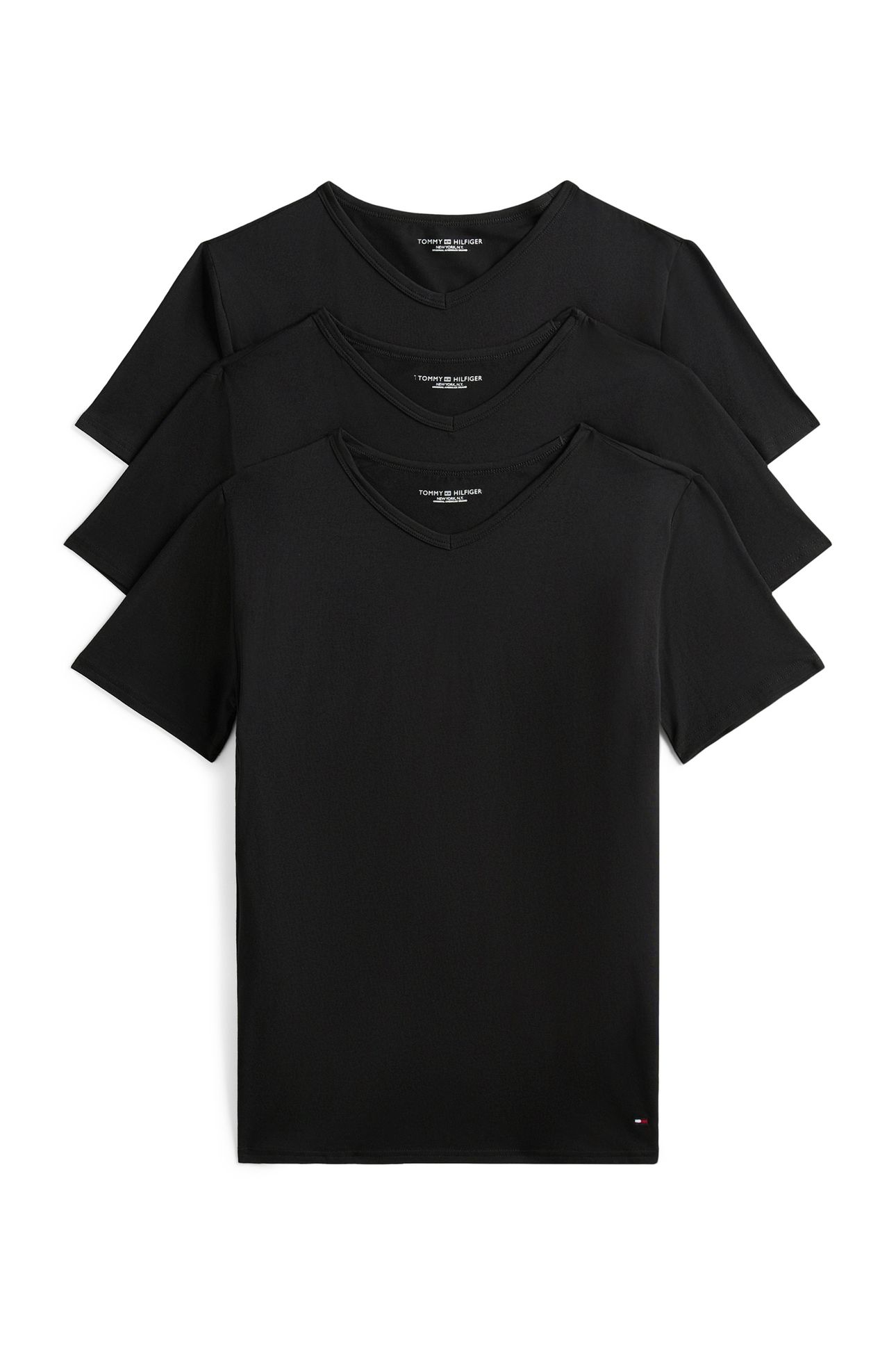 STRETCH VN TEE SS 3-PACK BLACK/BLACK/BLACK 1