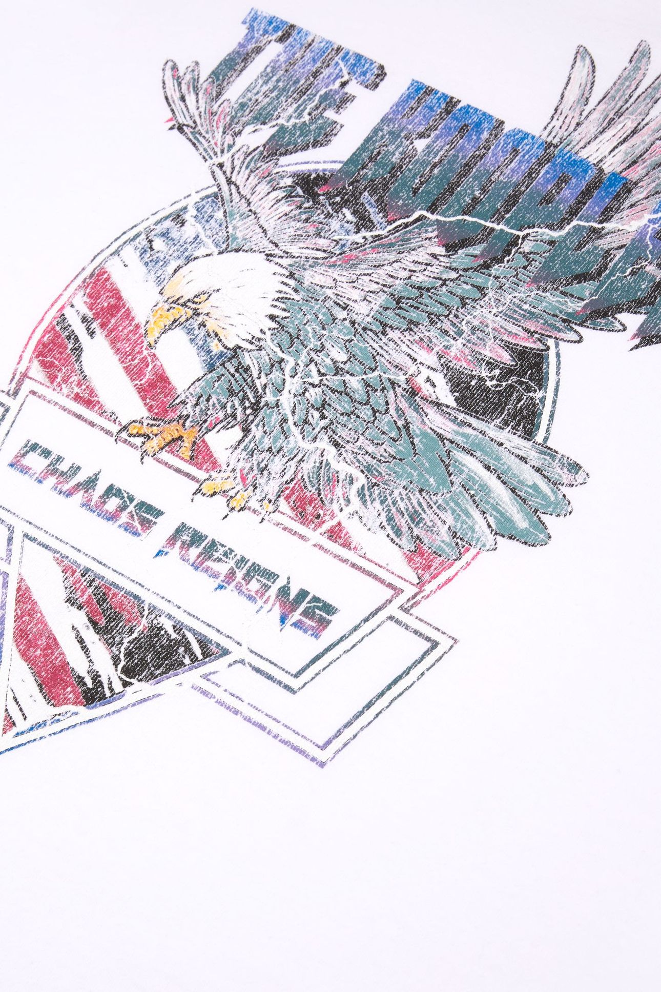 SHORT-SLEEVED T-SHIRT WITH EAGLE PRINT WHITE 6