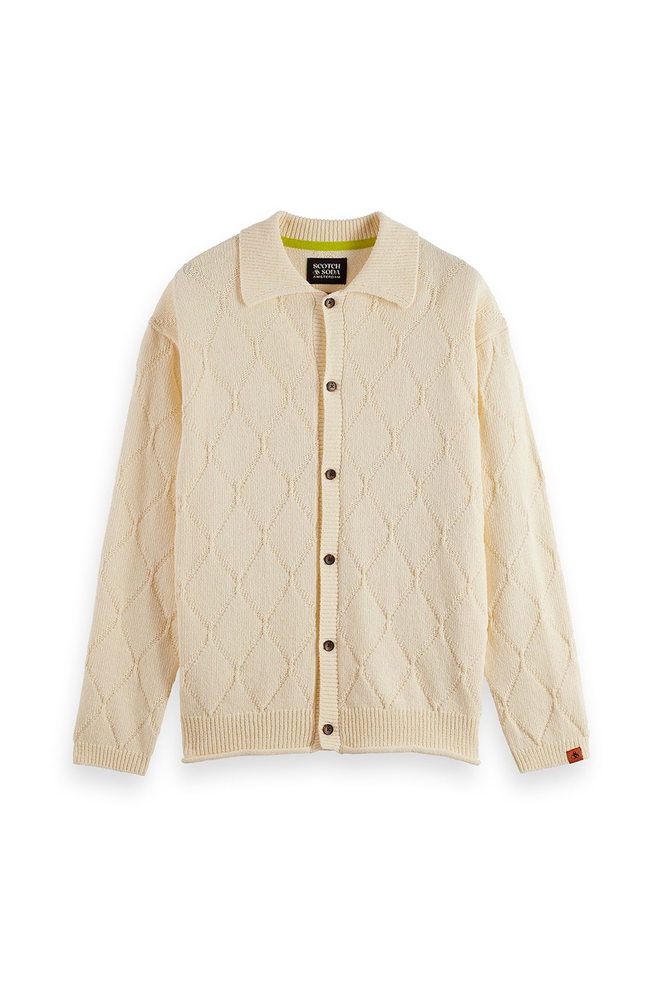 OPEN WORK LONG SLEEVE SHIRT EGGNOG 3