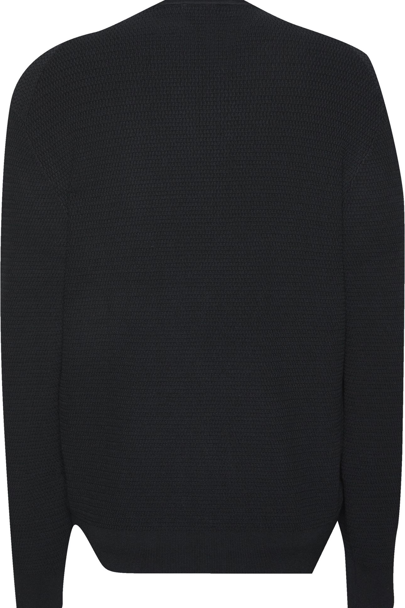 LS TEXTURE COTTON CREW NECK BLACK 5