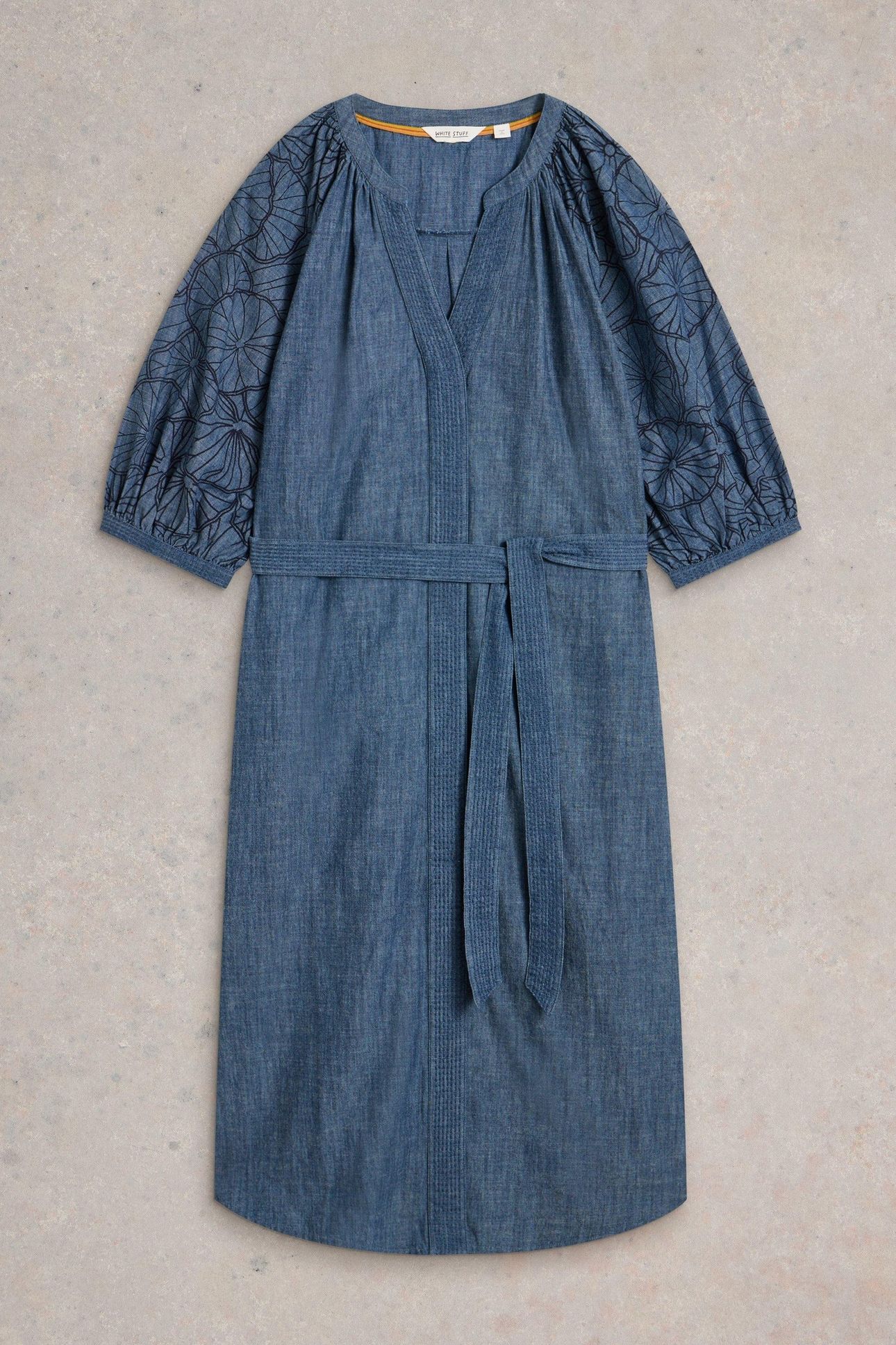 FINLEY CHAMBRAY DRESS CHAMBRAY BLUE 1