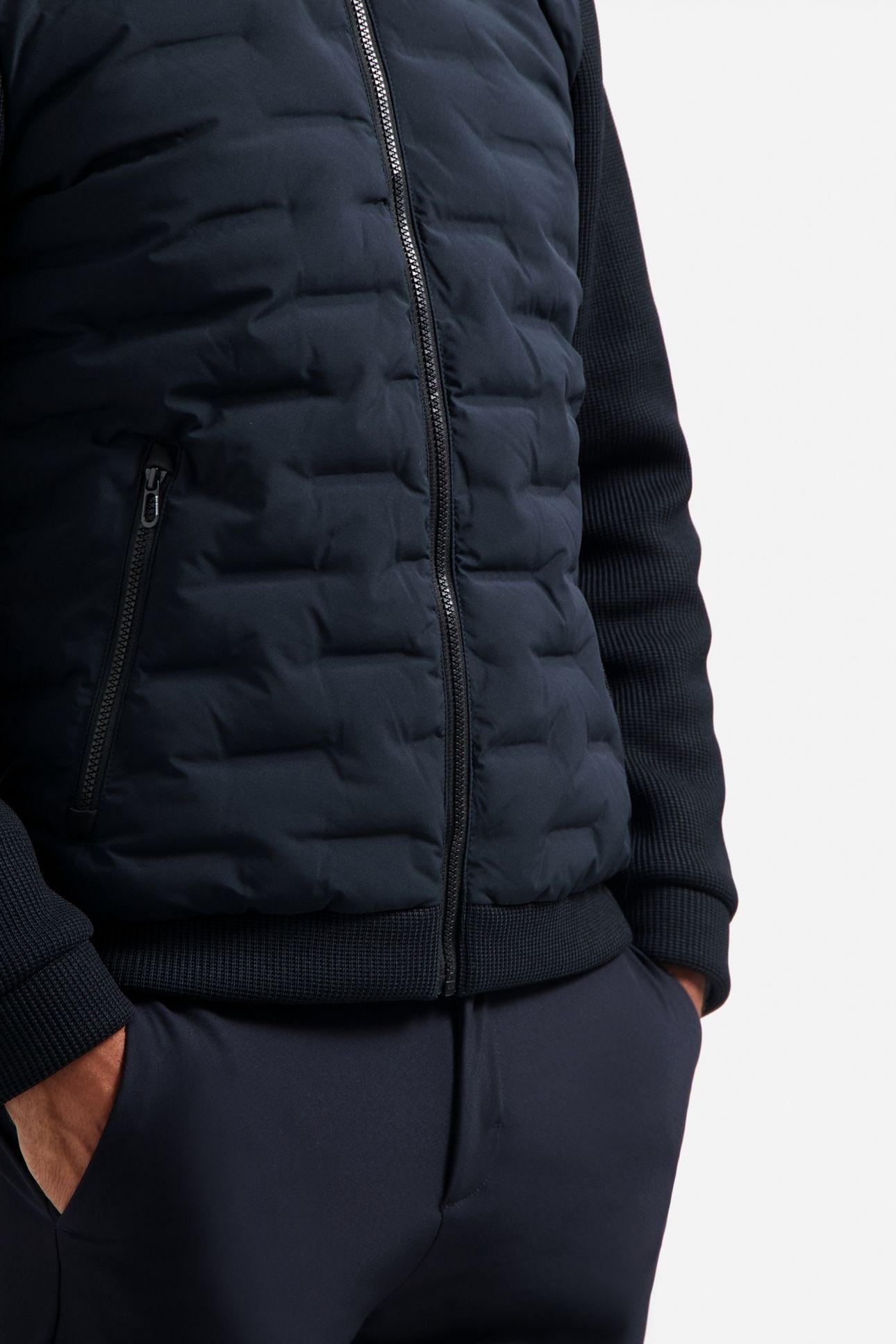 JACKET SHORT FIT SEALED HOODED KNITTED MIX NIGHT 6
