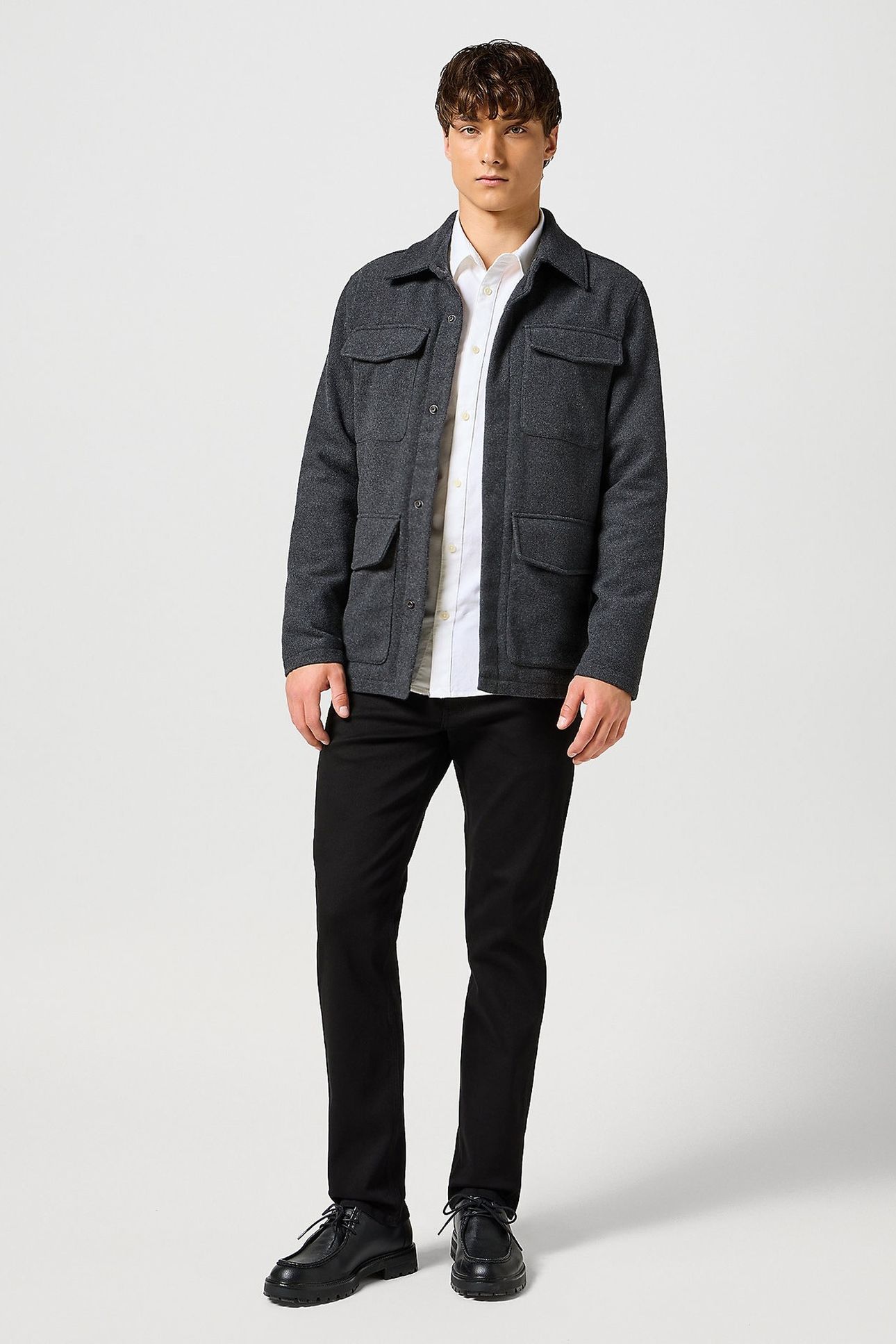 JACKET CHARCOAL HEATHER GREY 1
