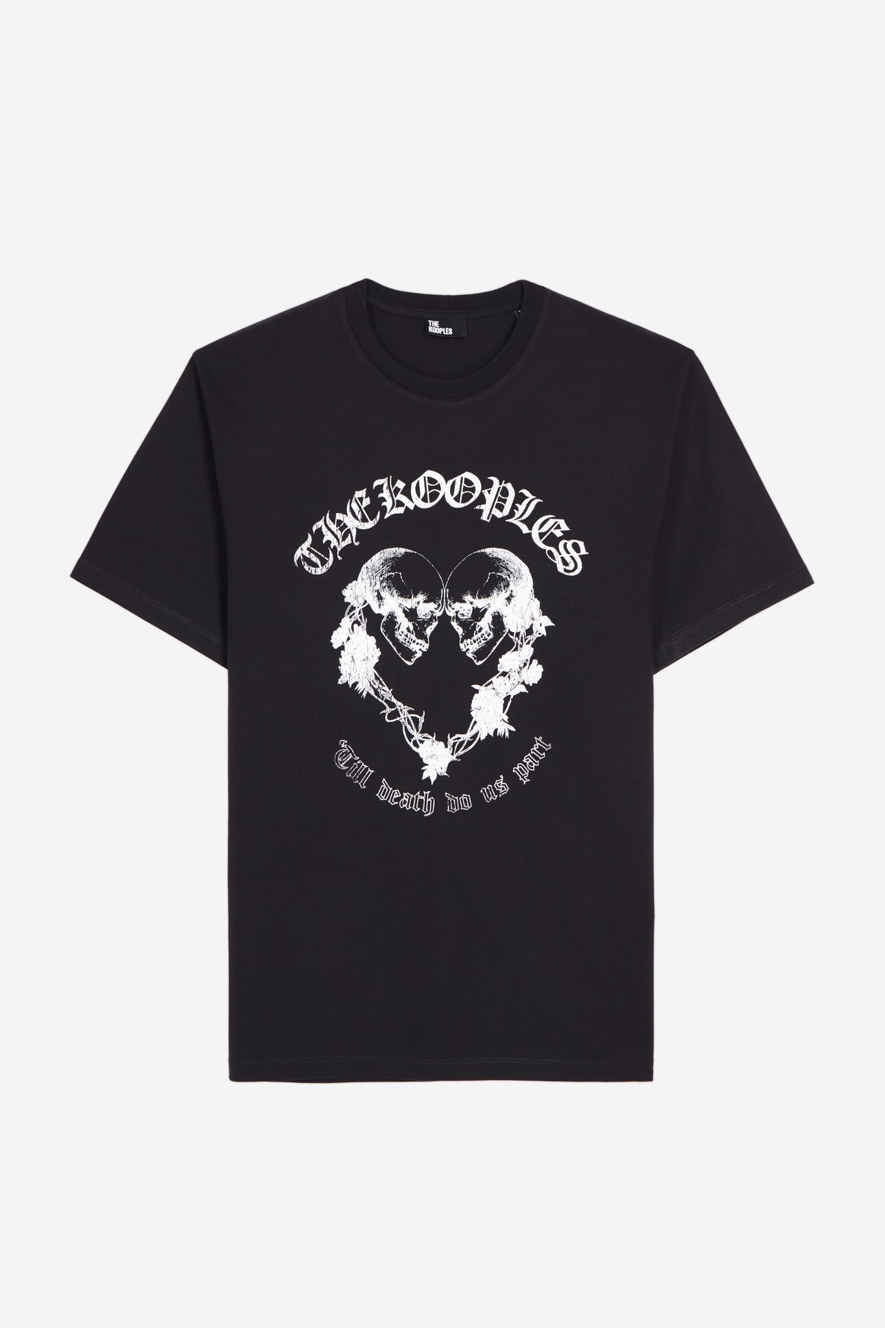SHORT-SLEEVED T-SHIRT WITH SKULL AND HEART BLACK 5