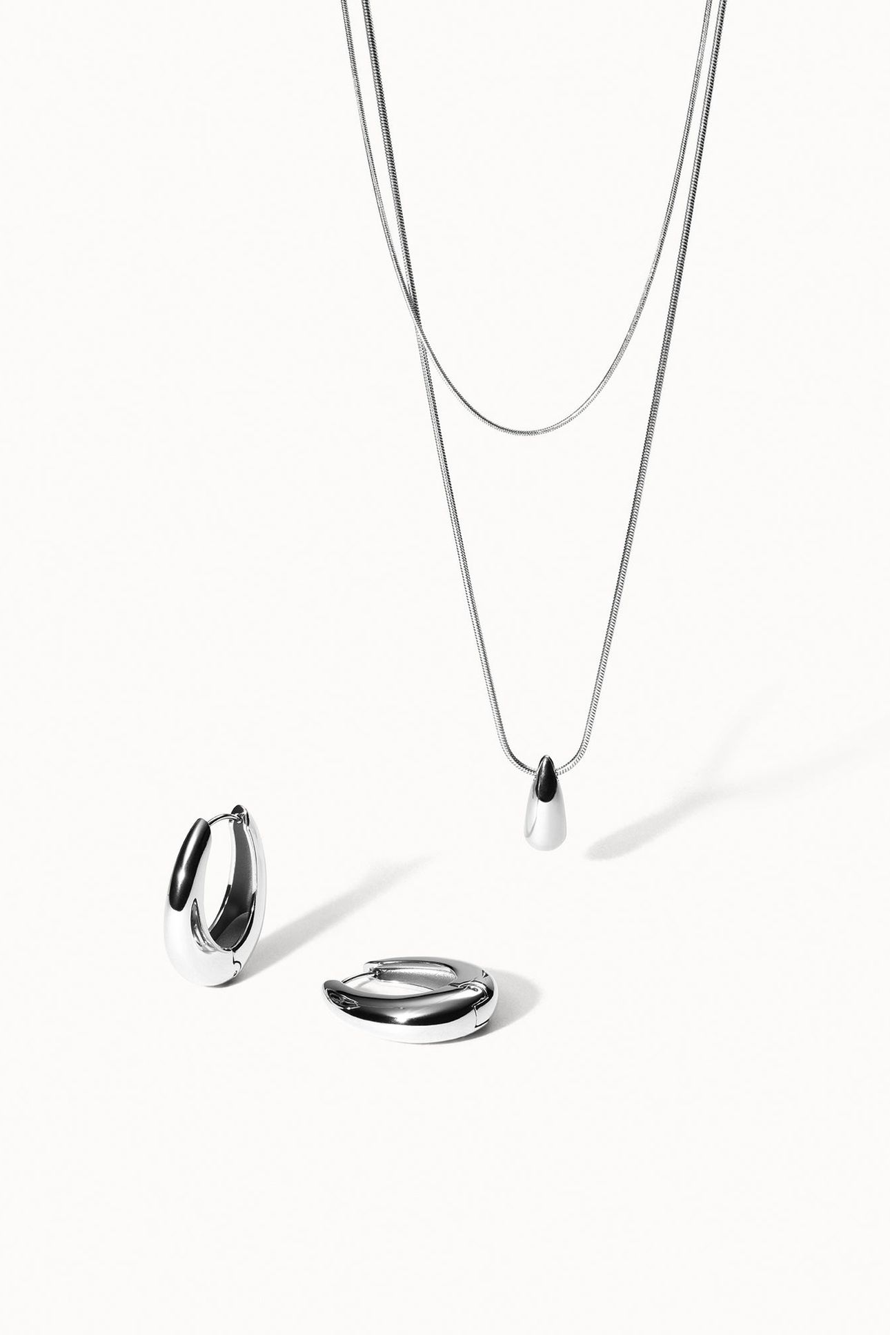 MAHINA CLUB DEWDROP SET SILVER 7