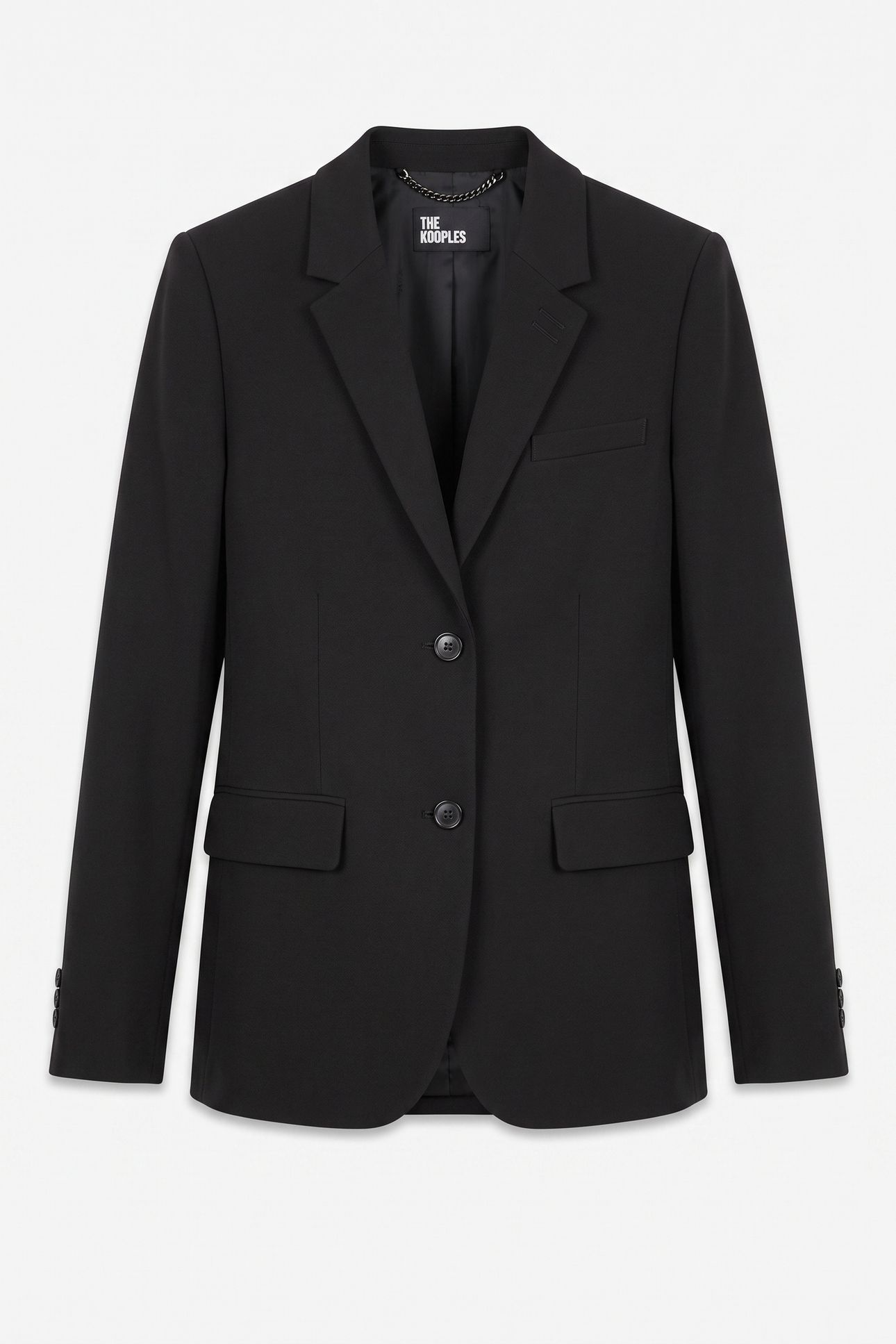 CLASSIC JACKET WITH 2-BUTTON DETAILS BLACK 3