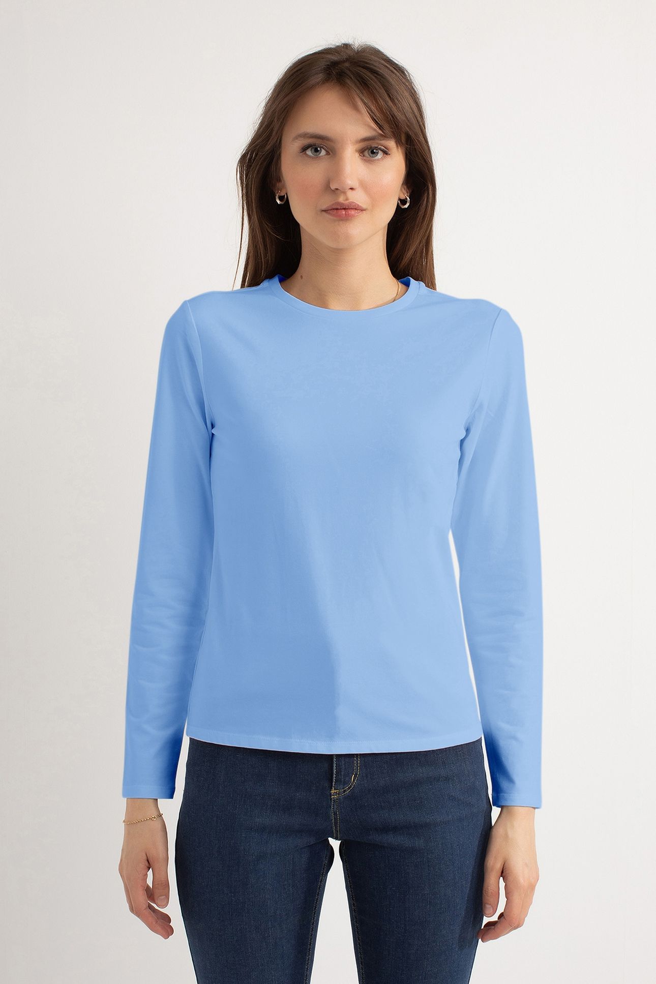 HAILEY LS T-SHIRT LIGHT BLUE 1
