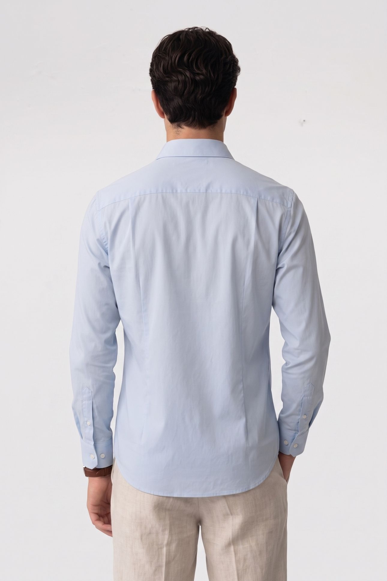 LS TECH STRETCH SLIM SHIRT NIAGARA MIST 2
