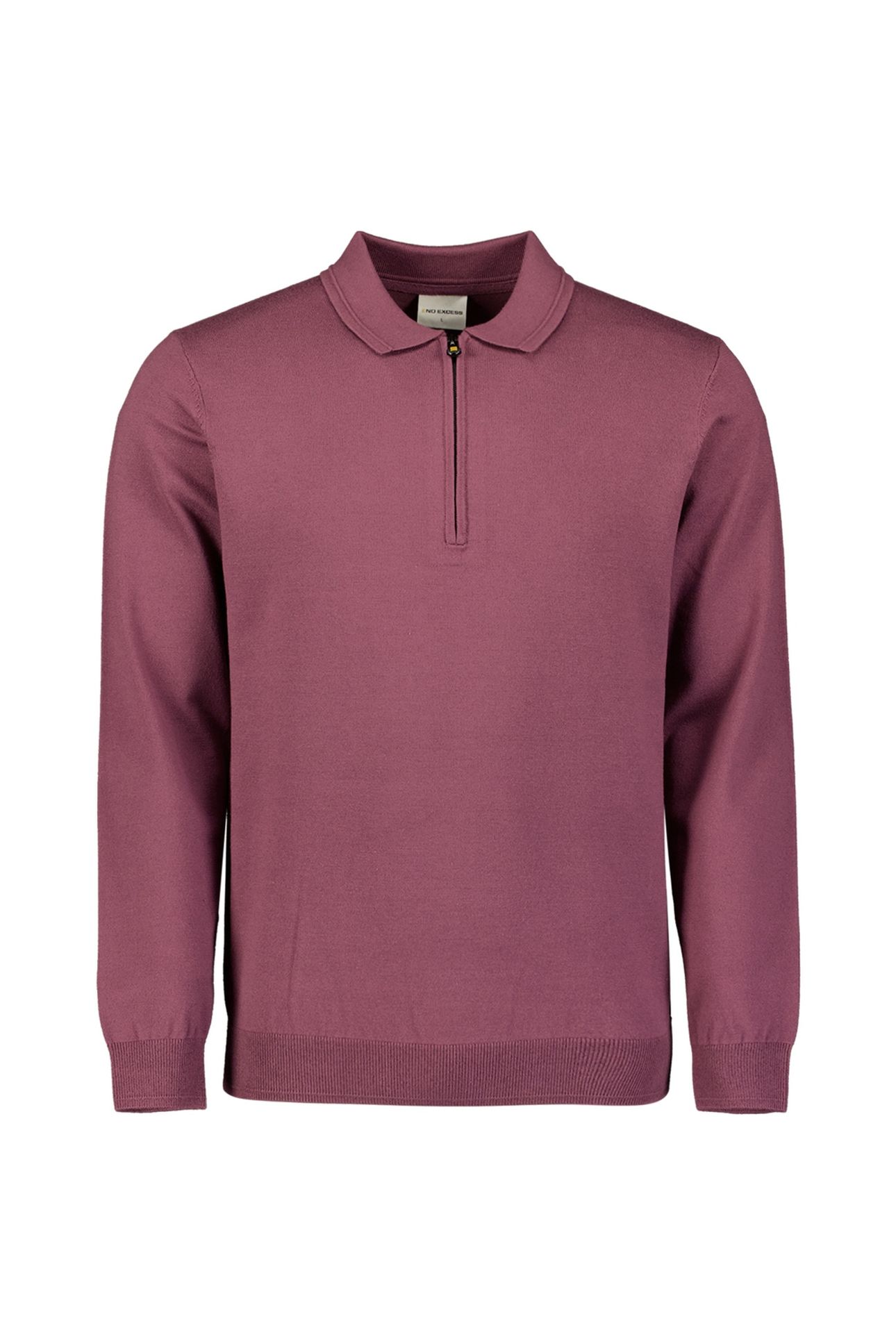 PULLOVER POLO ZIP DARK WINE 5