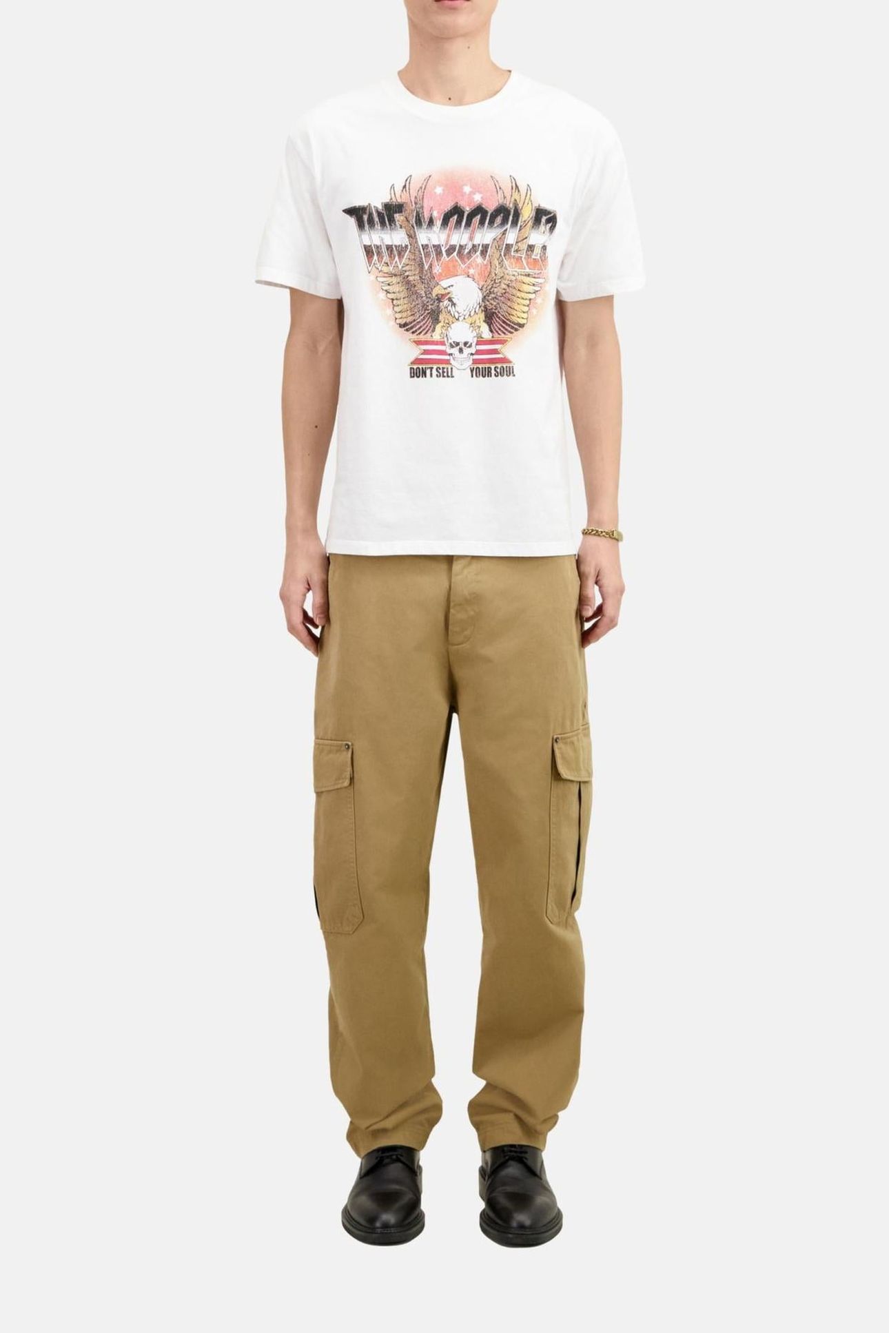 T-SHIRT WITH VINTAGE PRINT ON THE FRONT WHITE 1