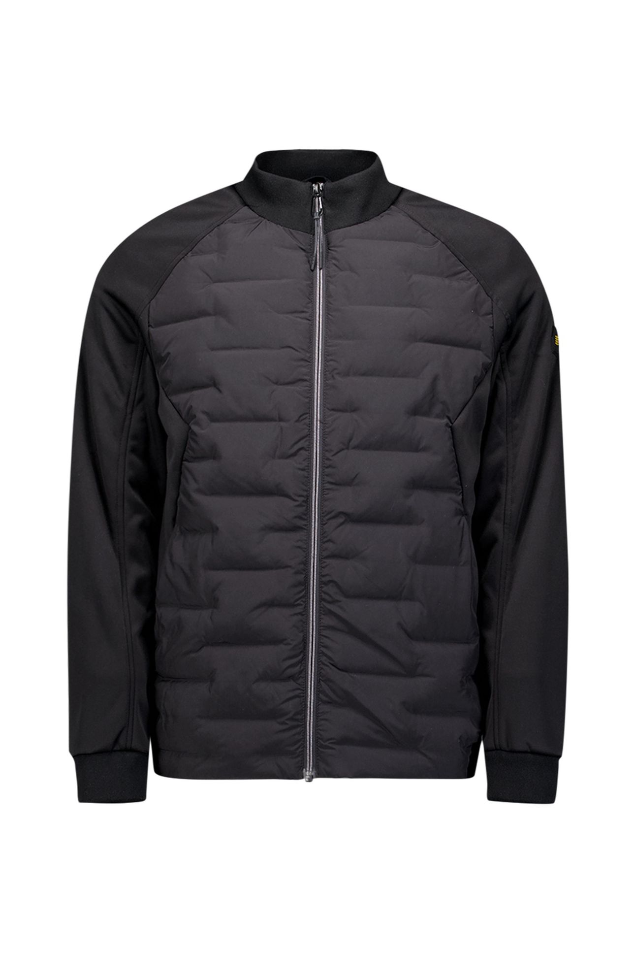 JACKET SHORT FIT SEALED KNITTED MIX BLACK 4