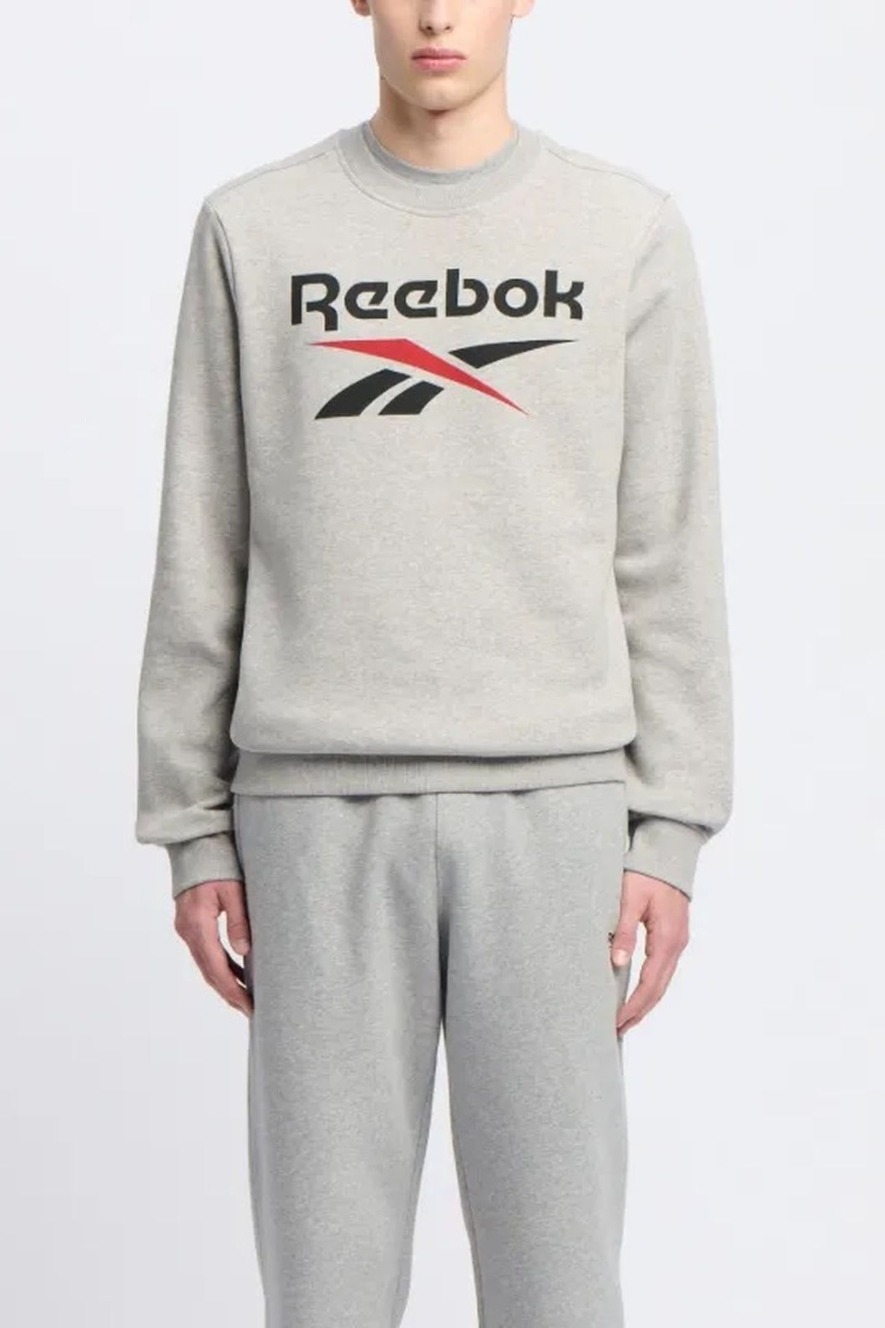 REEBOK IDENTITY BIG LOGO MEDIUM GREY HEATHER/VECTOR RED 1