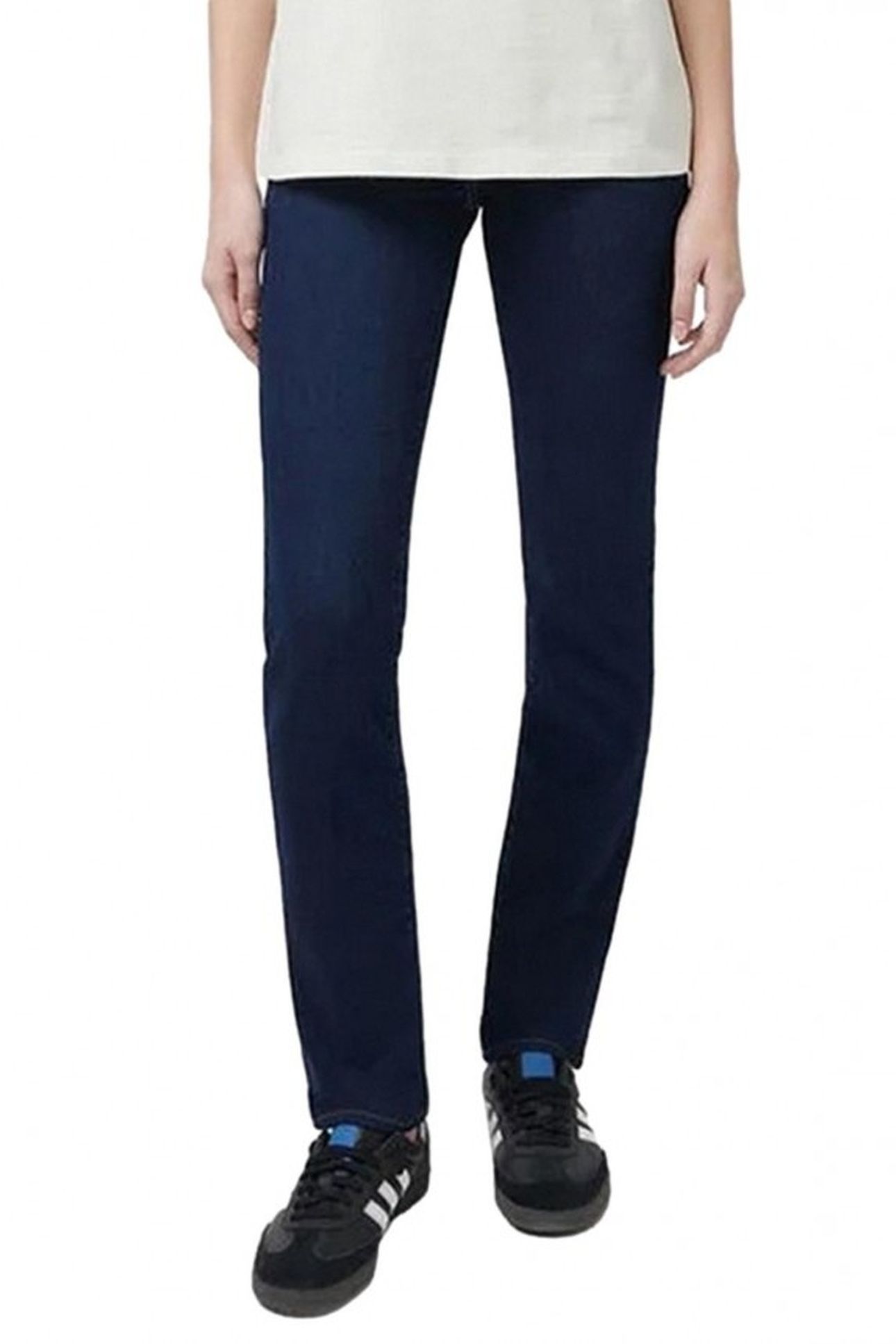 SLIM DARK WASH DENIM BLUE JEANS 1