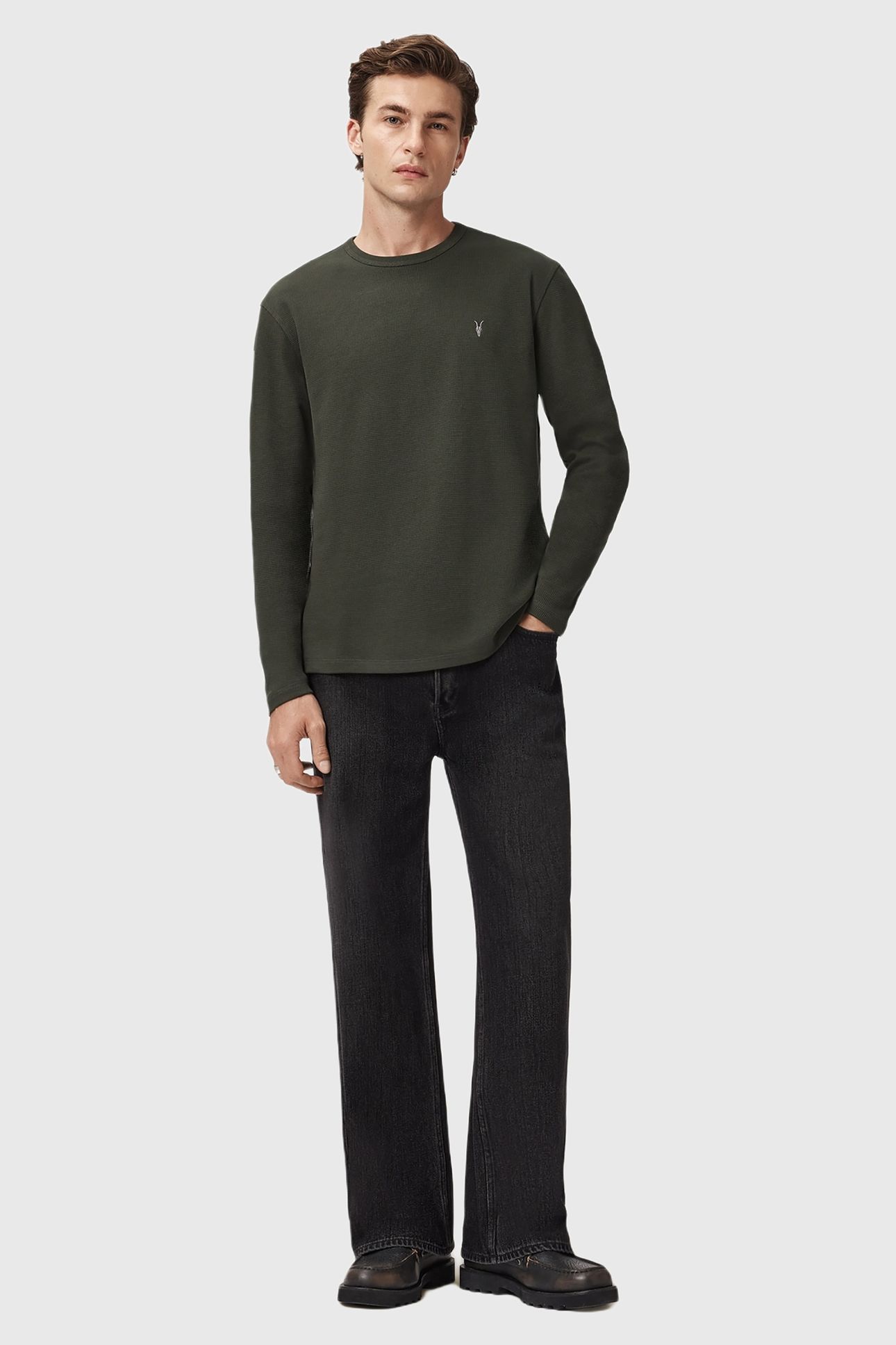 ELLIS LS CREW DUFFEL GREEN 4
