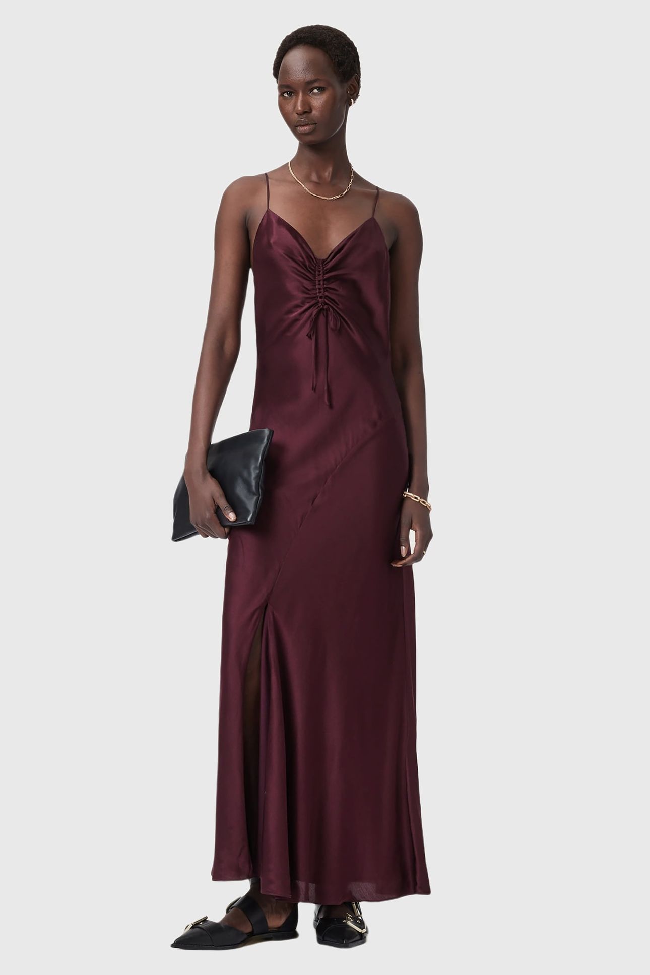 ALEXIA MAXI DRESS OXBLOOD RED 1