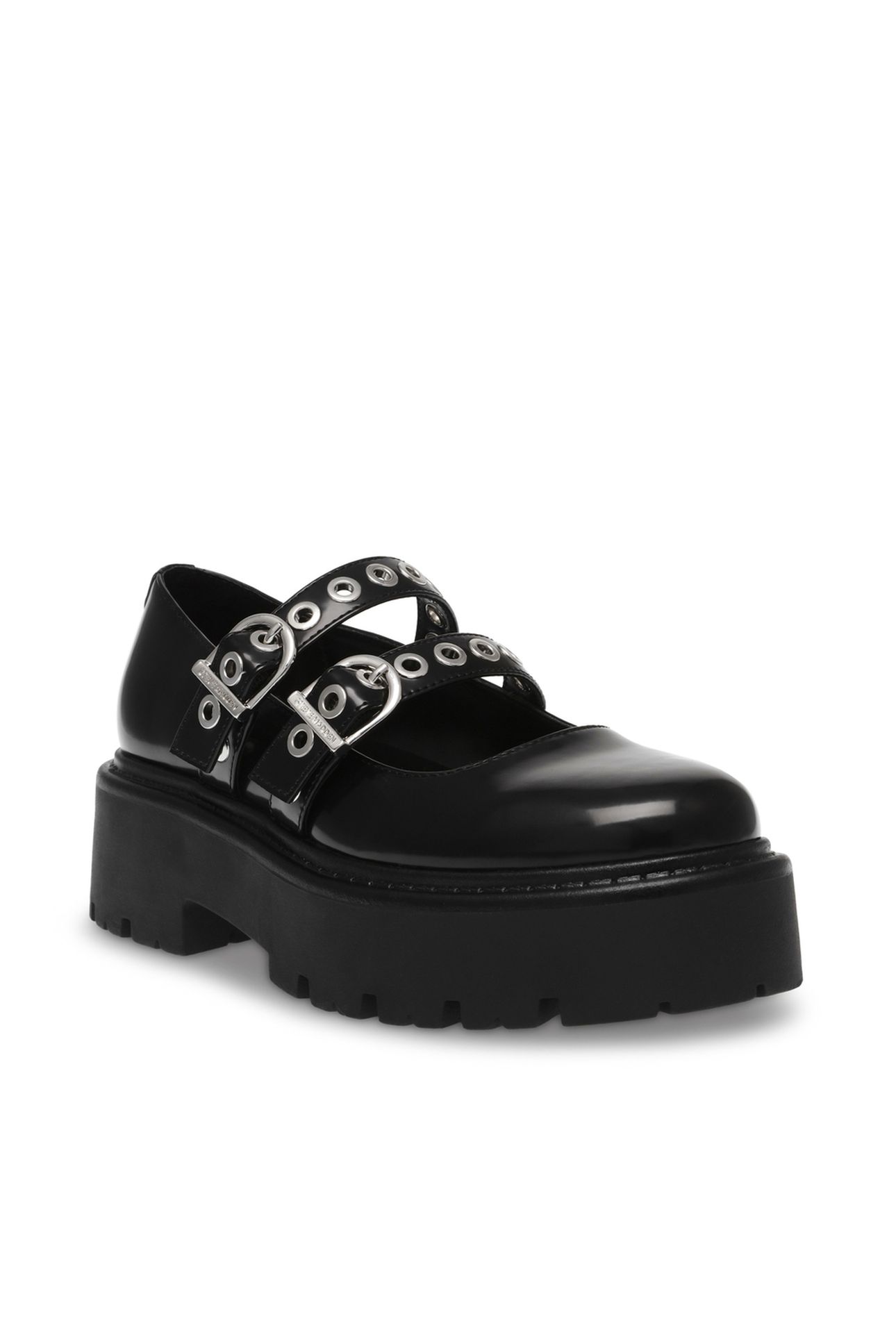 OVERT FLAT SHOES BLACK ACTION LEATHER 3