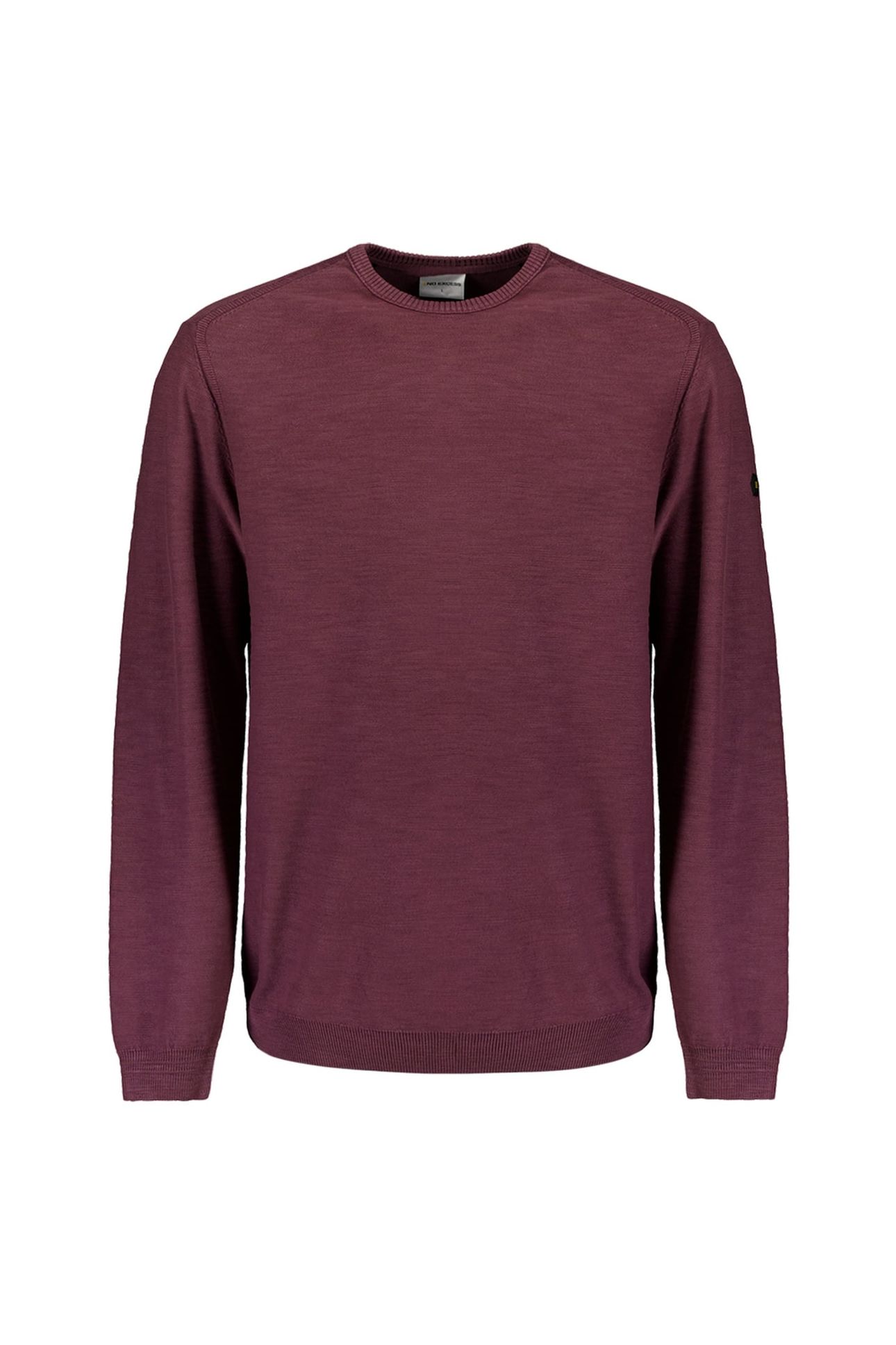 PULLOVER CREWNECK GARMENT DYED + STONE WASHED DARK WINE 1