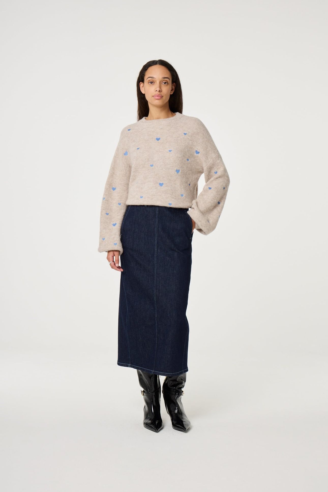 LIDIA PULLOVER OATMEAL MELANGE 1