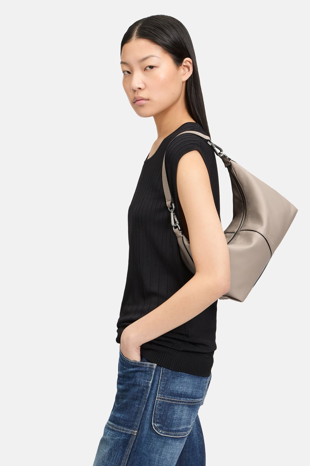 HOBO SMALL LIGHT TAUPE 1
