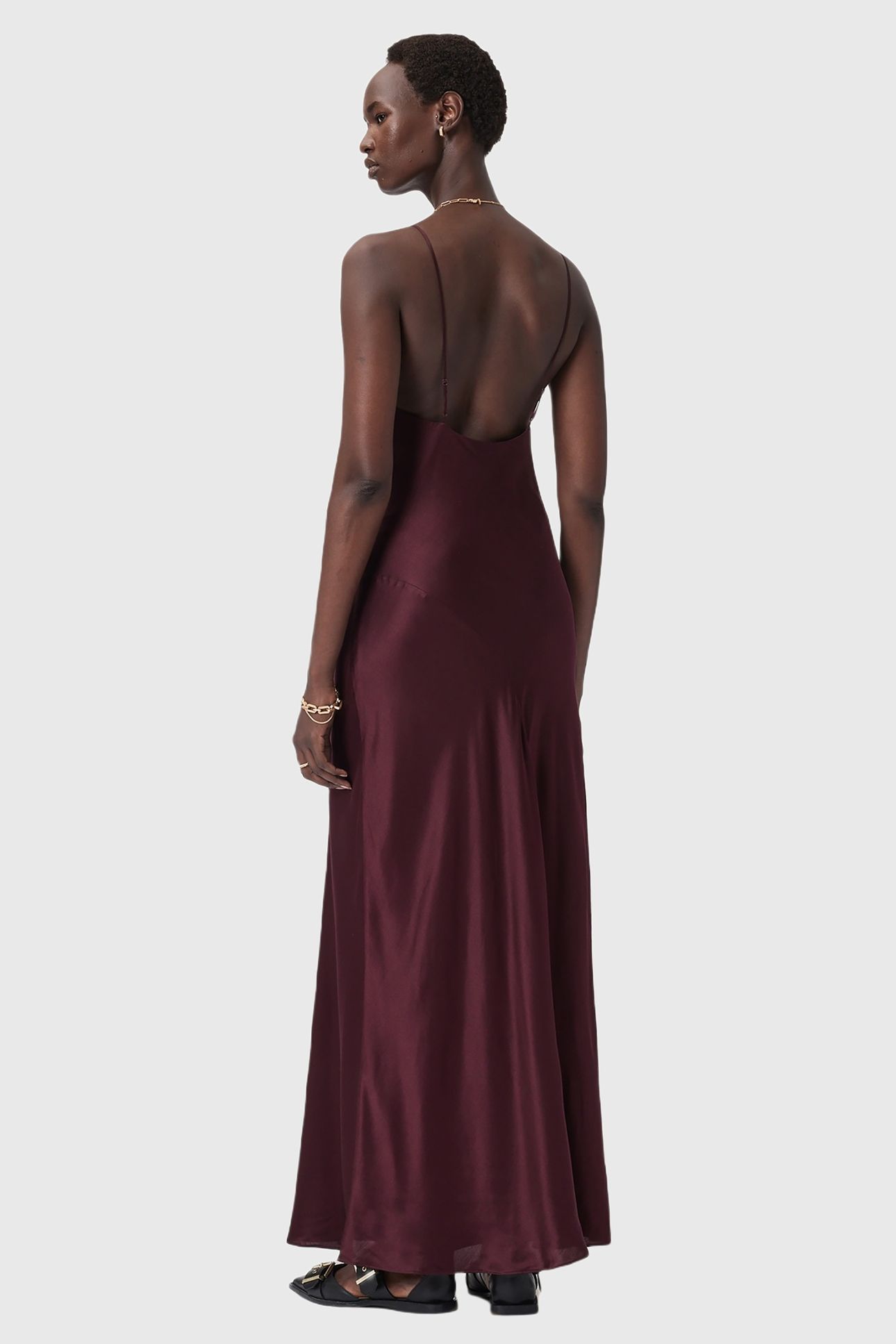 ALEXIA MAXI DRESS OXBLOOD RED 4