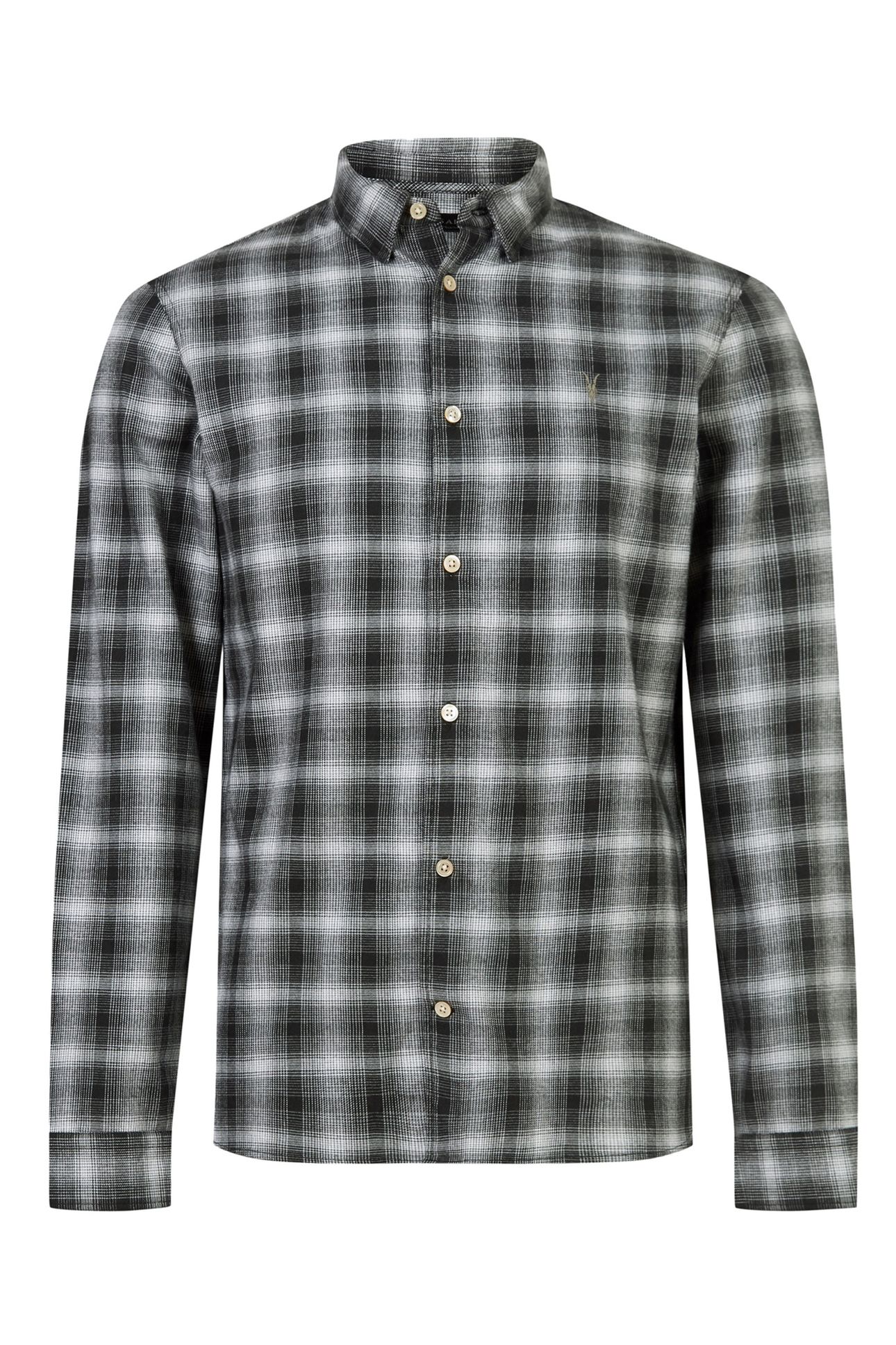 AINO LS SHIRT JET BLK/OFF WHITE 4