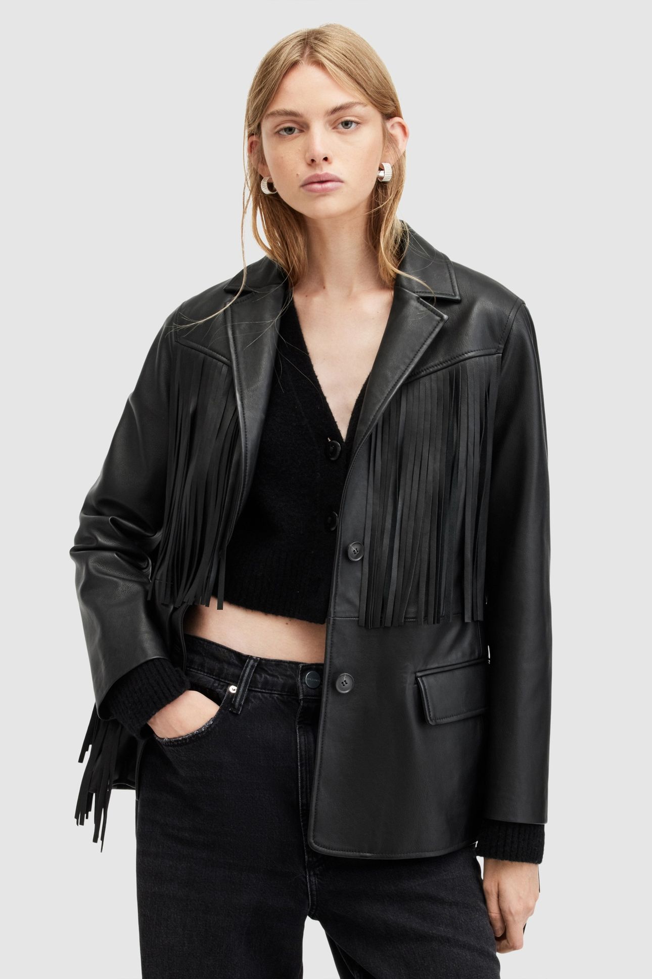 CORINNA TASSEL BLAZE BLACK 4