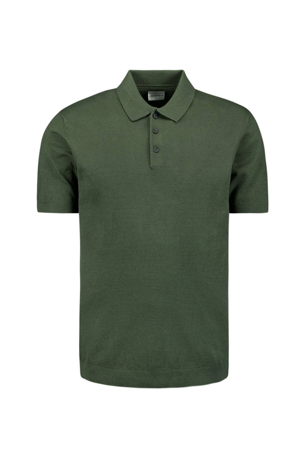 PULLOVER SHORT SLEEVE POLO SOLID DARK GREEN 4