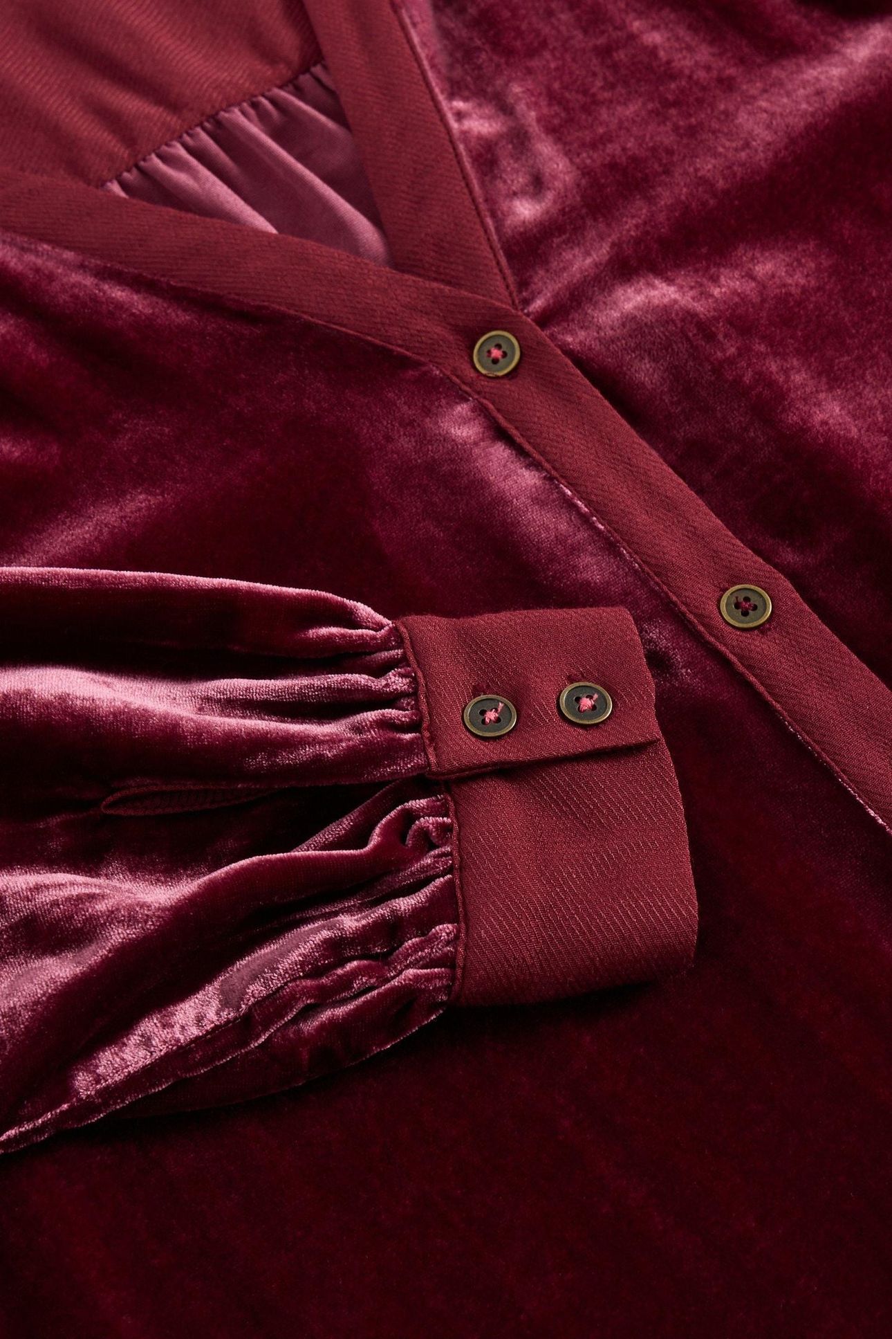 OLIVE VELVET TUNIC DARK PLUM 4