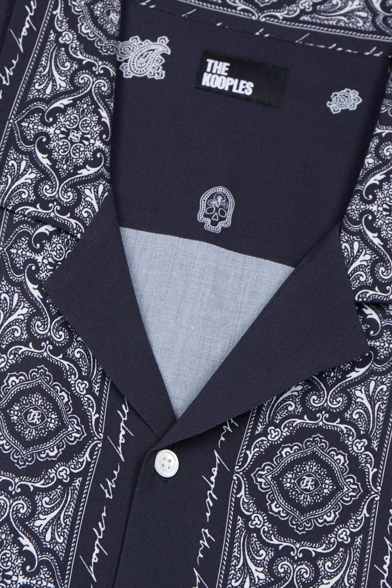 SHORT-SLEEVED SHIRT WITH SHARK NECK NAVY/WHITE 6