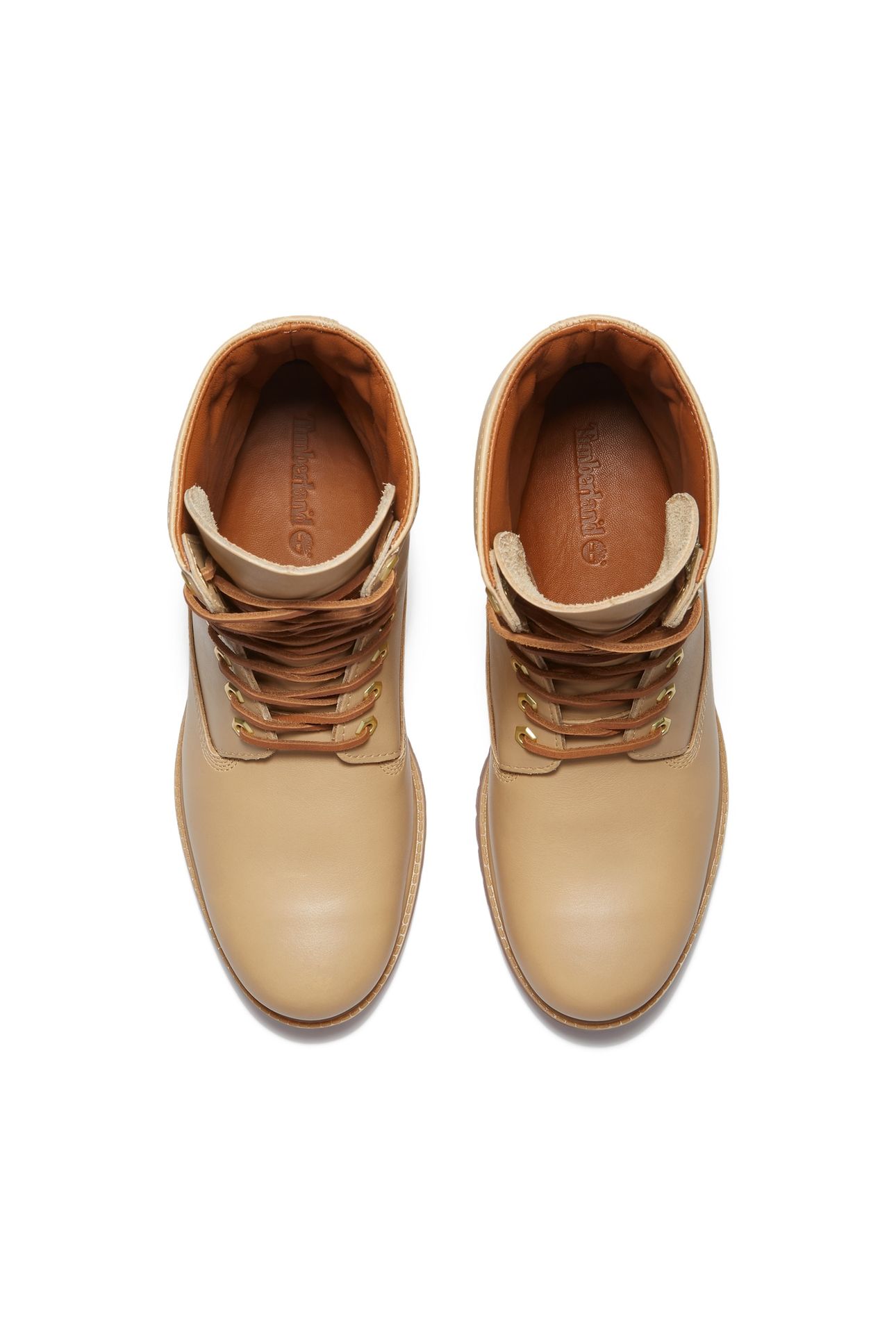 HERITAGE 8 INCH LACE UP WATERPROOF BOOT MEDIUM BEIGE FULL GR 6