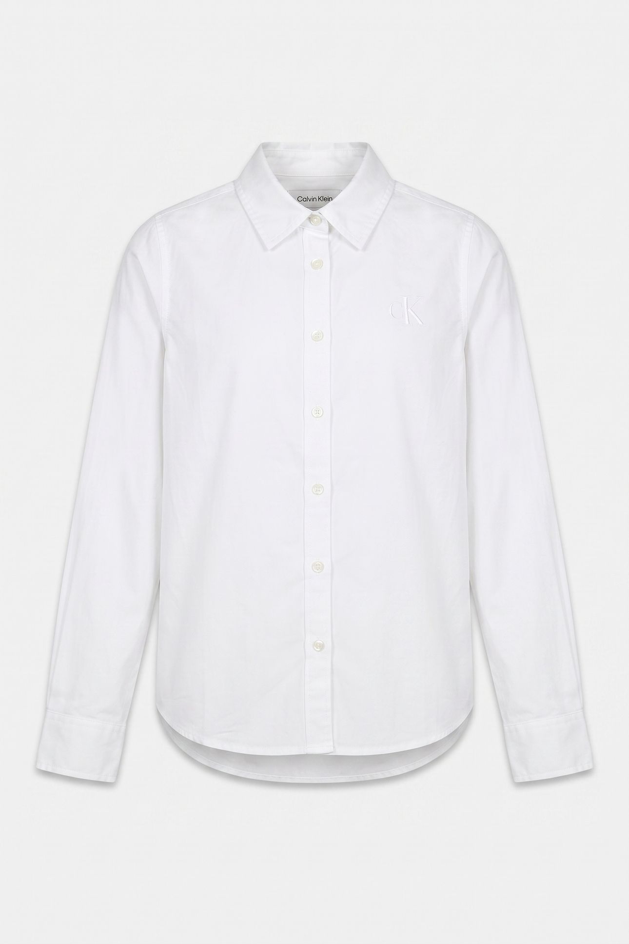 GIRLS REGULAR TAILORED SHIRT LONG SLEEVE BRIGHT WHITE 2