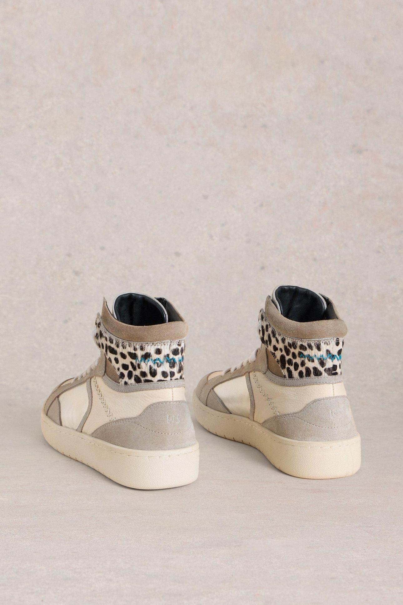 HEIDI HI-TOP TRAINER NATURAL MULTI 5